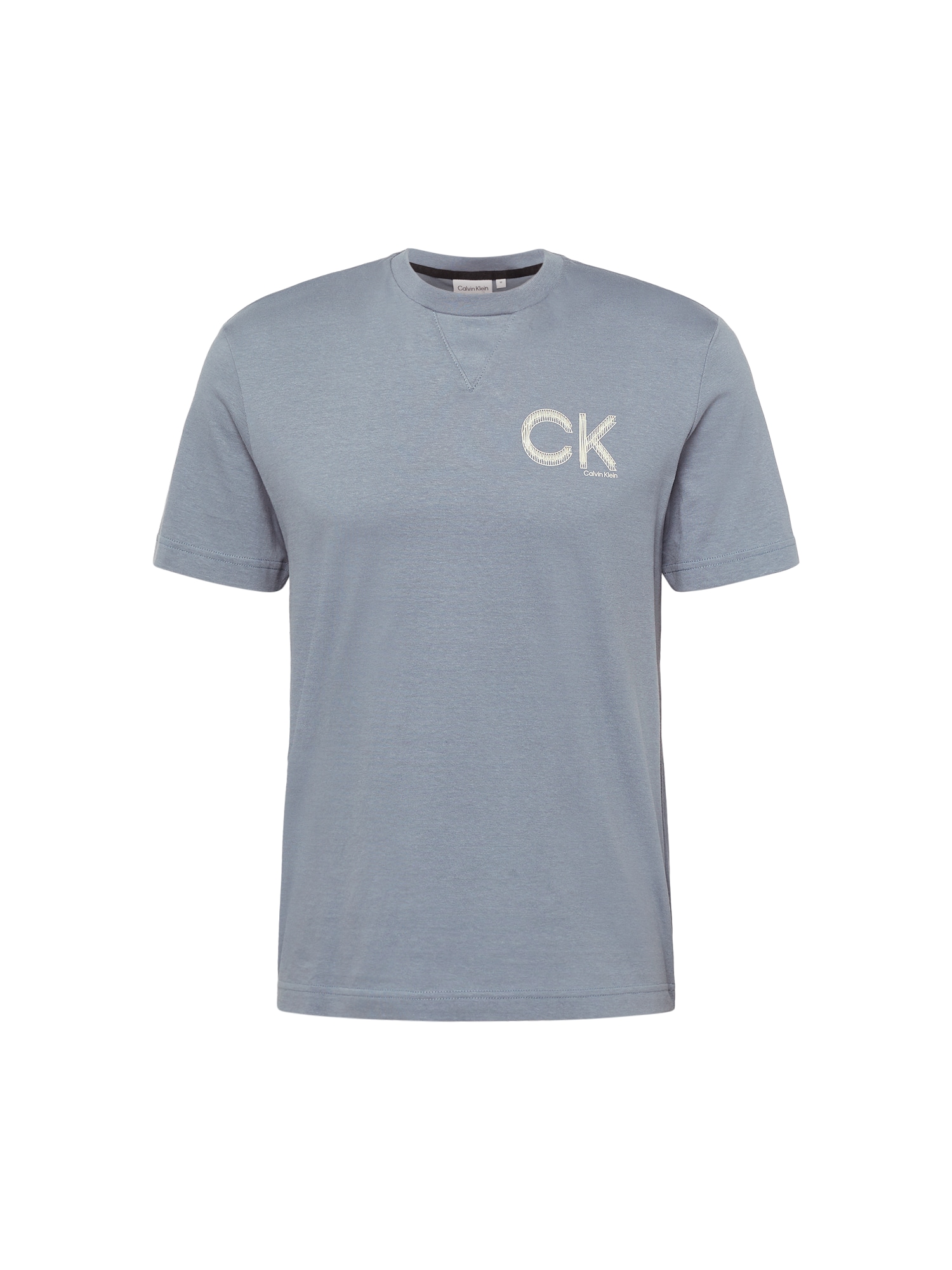 Calvin Klein Majica  siva / off-bela