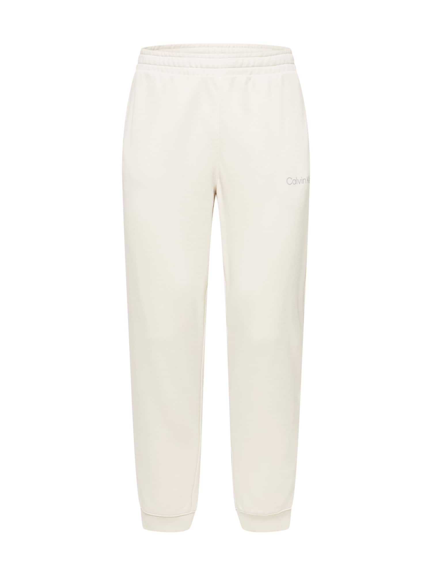 Calvin Klein Performance Športne hlače  kremna / siva