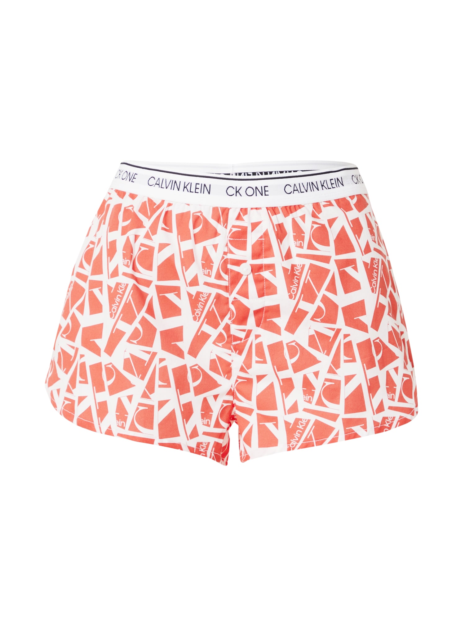 Calvin Klein Underwear Spodnji del pižame  oranžna / črna / bela