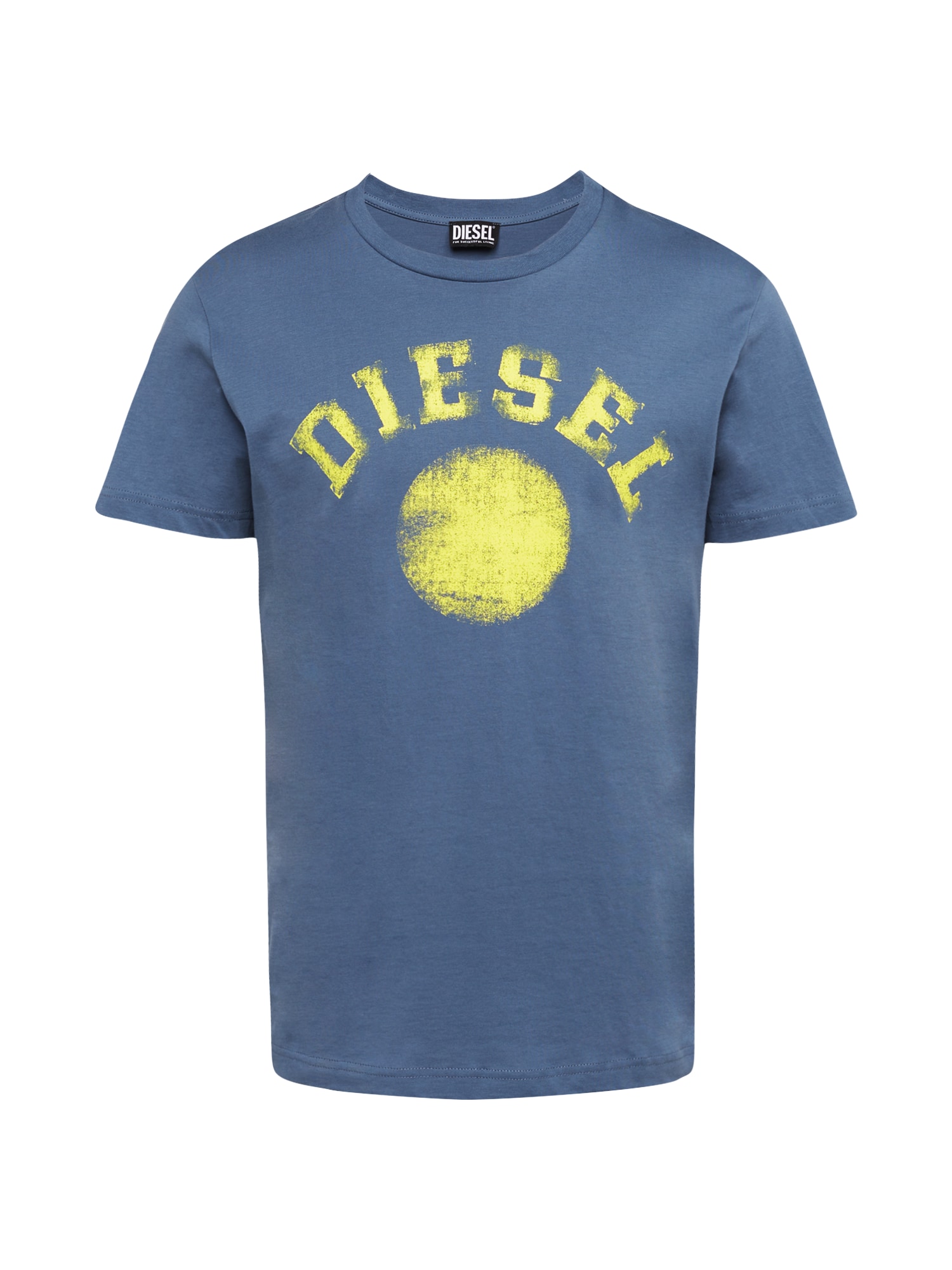 DIESEL Majica 'DIEGOR'  dimno modra / limonino-rumena