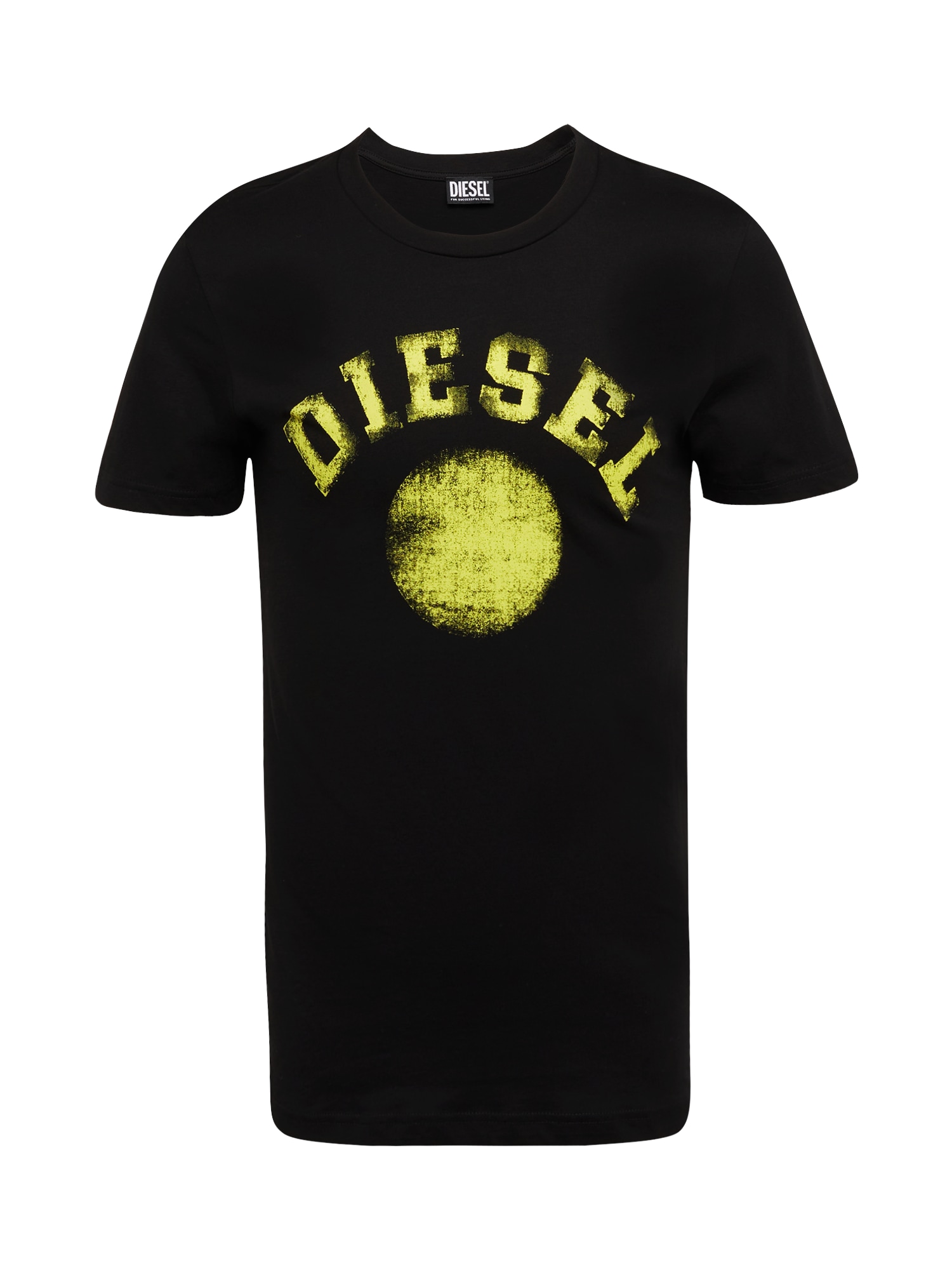 DIESEL Majica 'DIEGOR'  limonino-rumena / črna