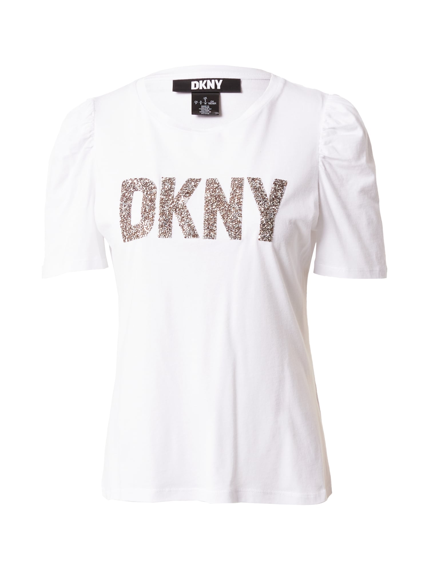 DKNY Majica  zlata / bela