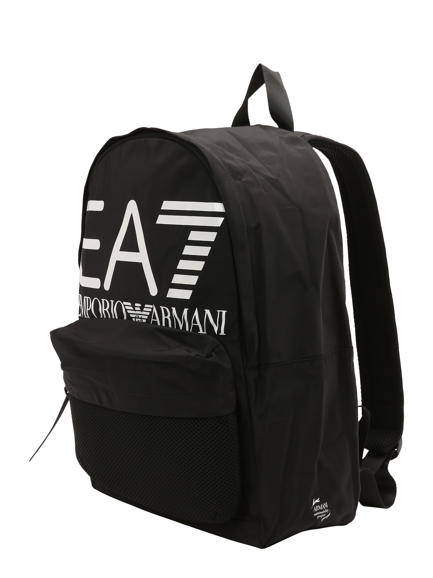 EA7 Emporio Armani Nahrbtnik  črna / bela