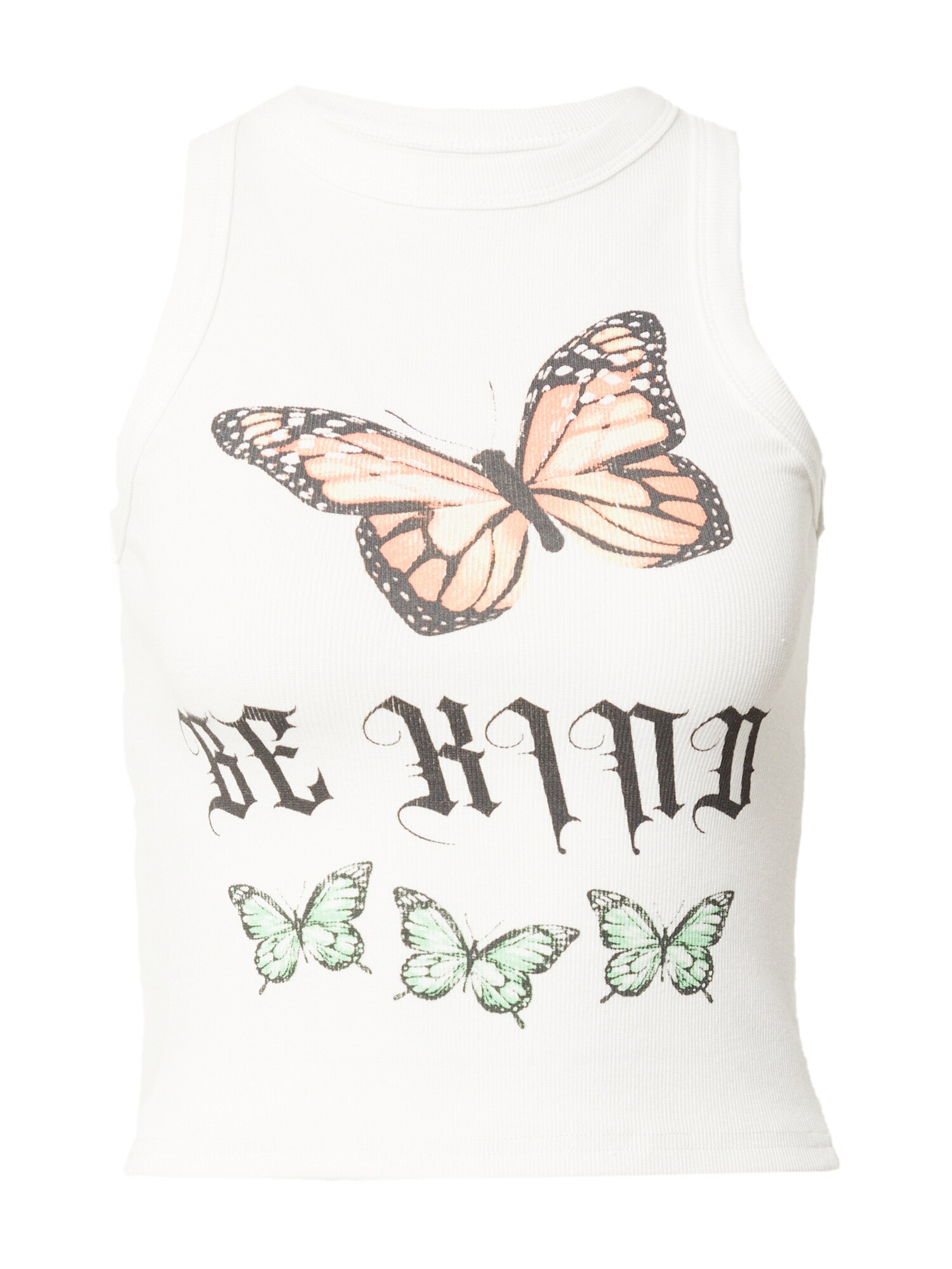 Edikted Top 'Be Kind'  mešane barve / bela