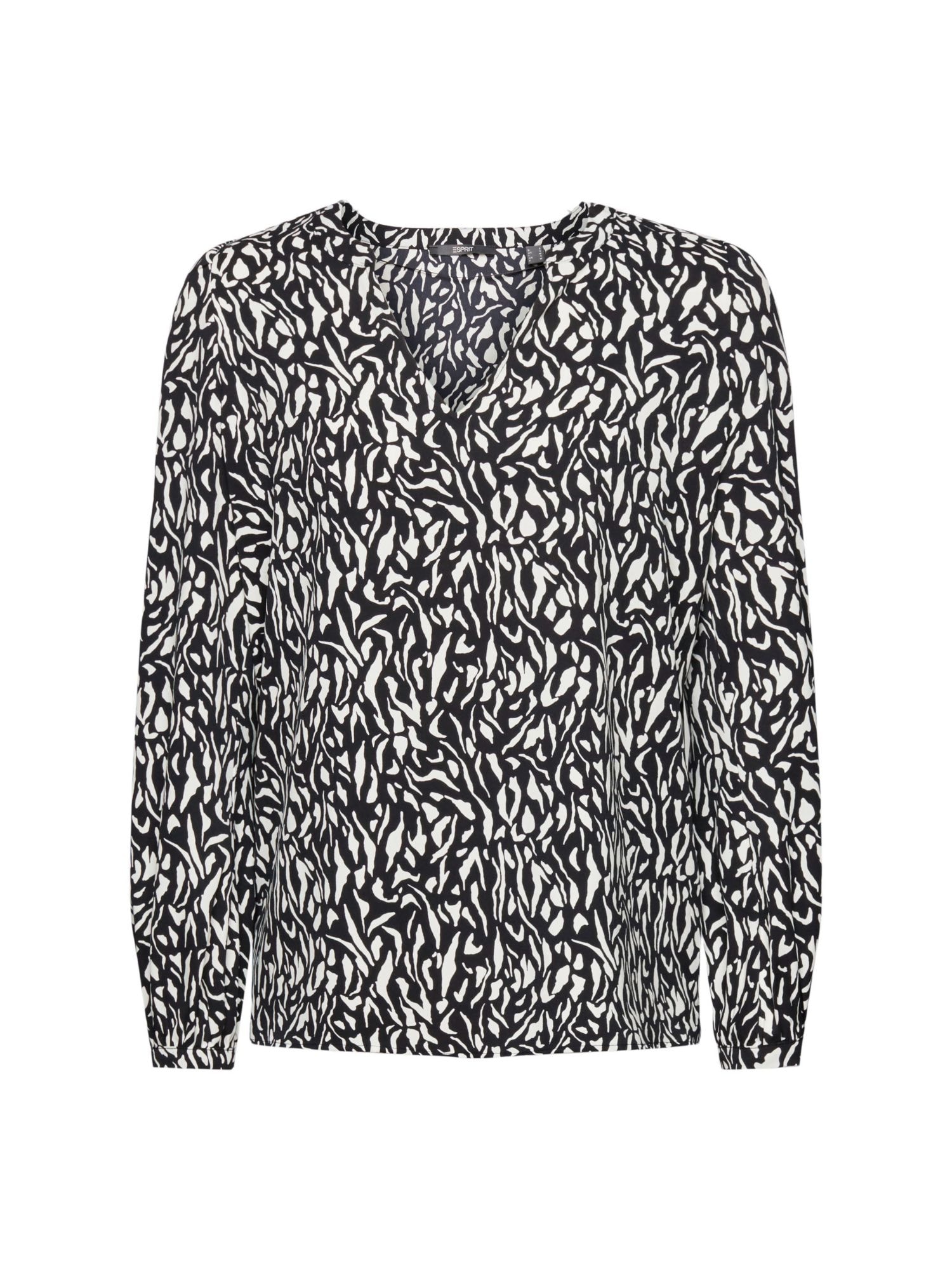 Esprit Collection Bluza  črna / bela