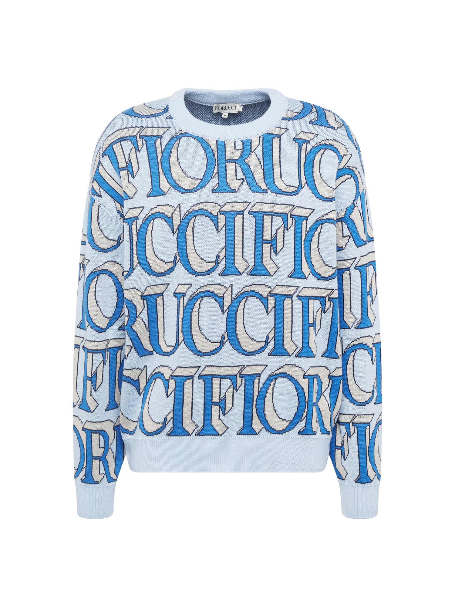 Fiorucci Pulover 'Intarsia'  kit / modra / svetlo modra