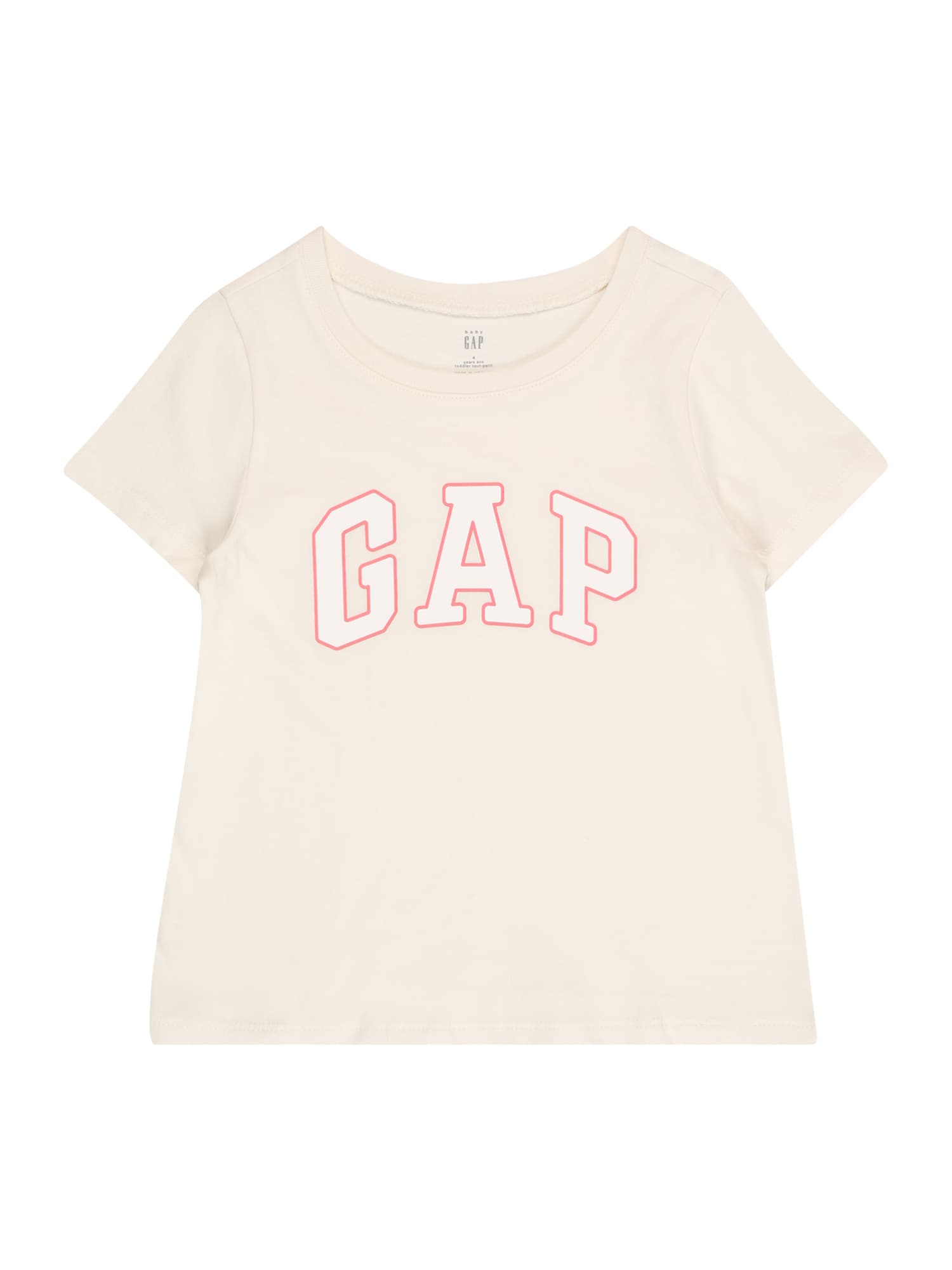 GAP Majica  roza / bela / off-bela