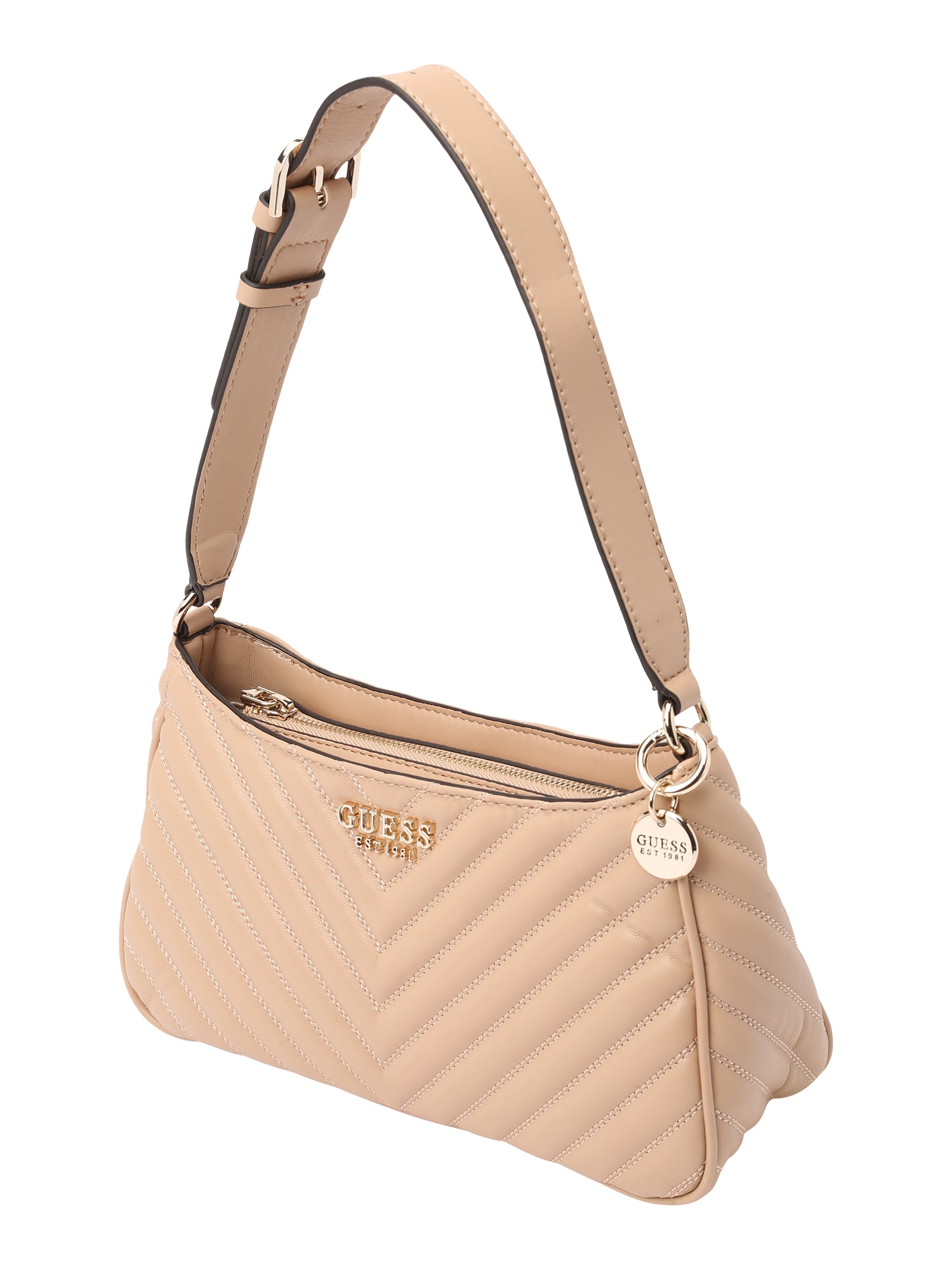 GUESS Torba za čez ramo  kamela / zlata