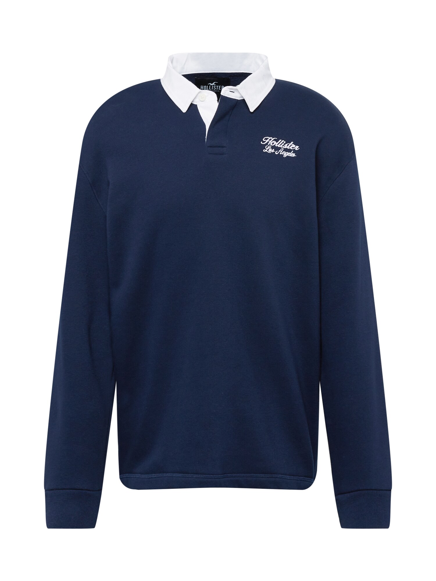 HOLLISTER Majica 'VARSITY'  mornarska / bela