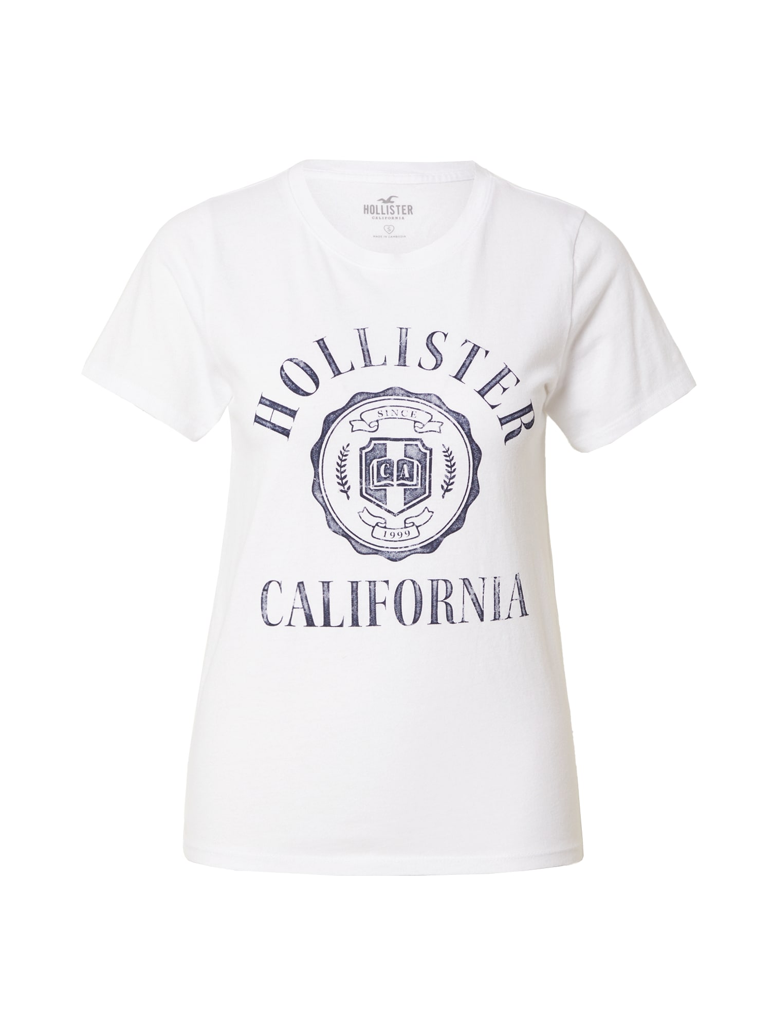 HOLLISTER Majica  modra / bela