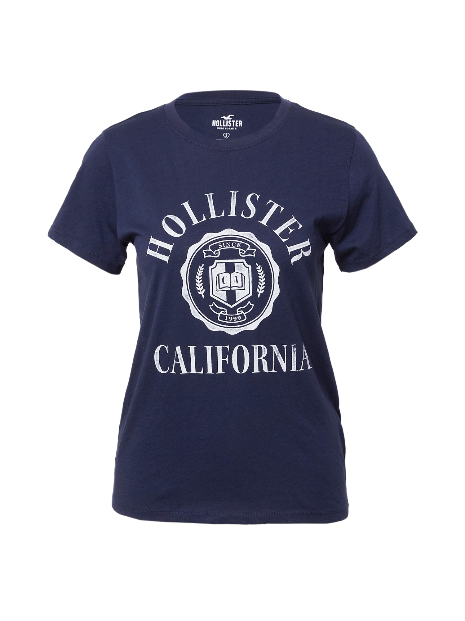 HOLLISTER Majica  mornarska / bela