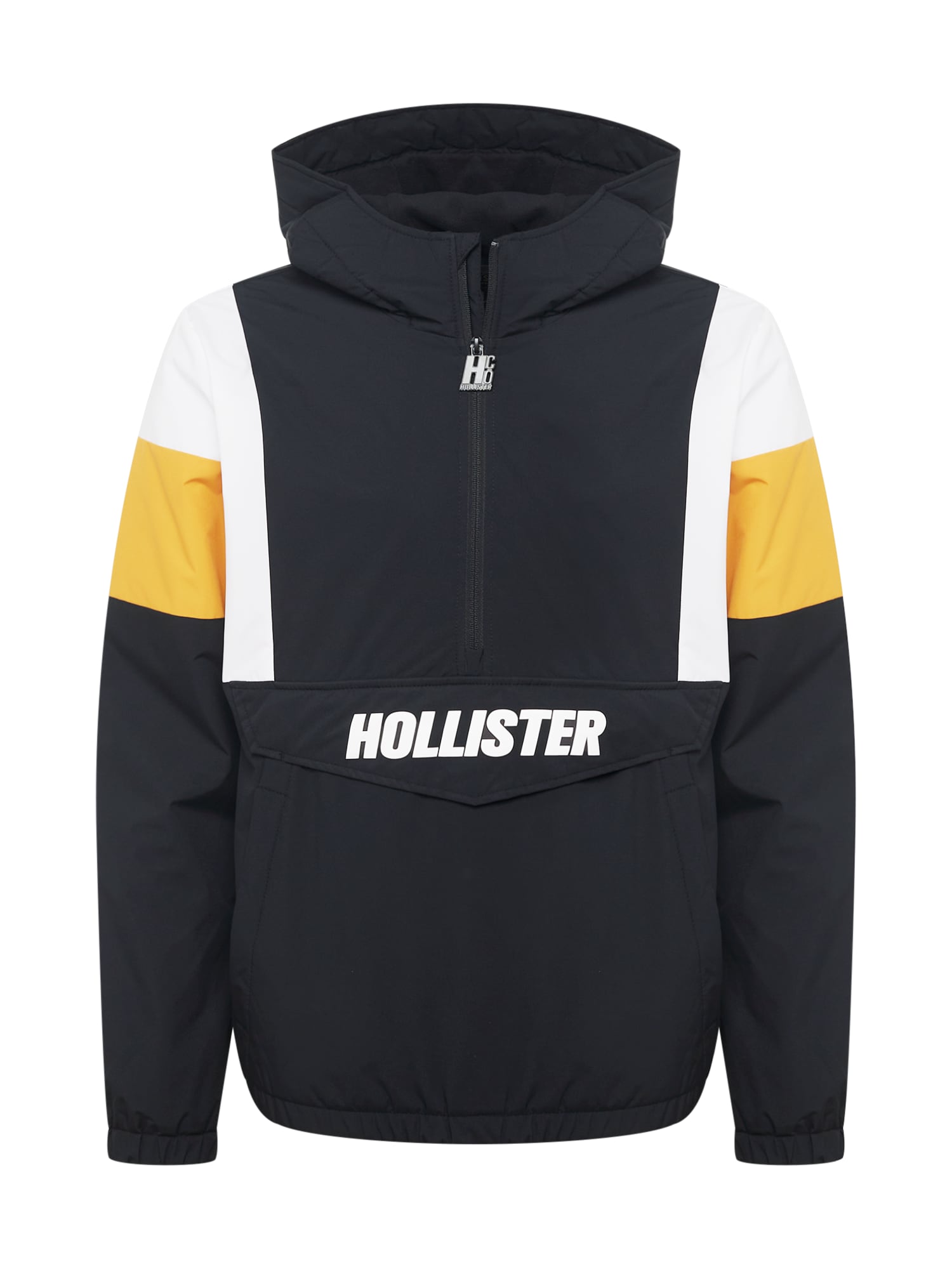 HOLLISTER Prehodna jakna  rumena / črna / bela