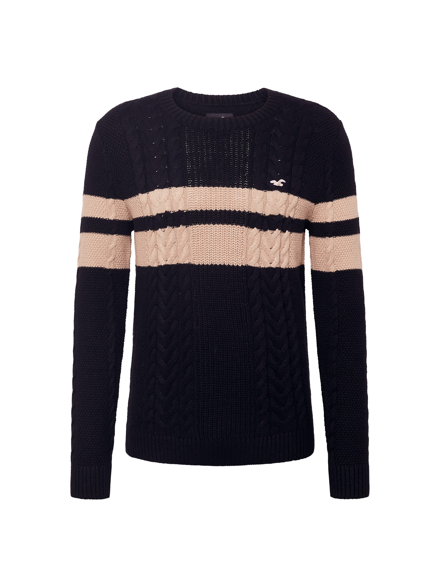 HOLLISTER Pulover  nočno modra / puder
