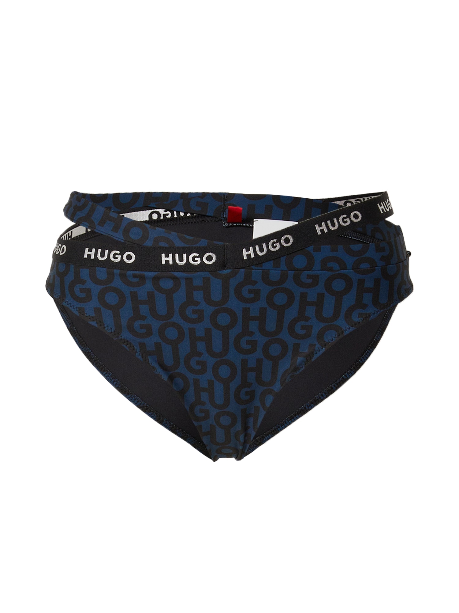 HUGO Bikini hlačke  mornarska / encijan / bela