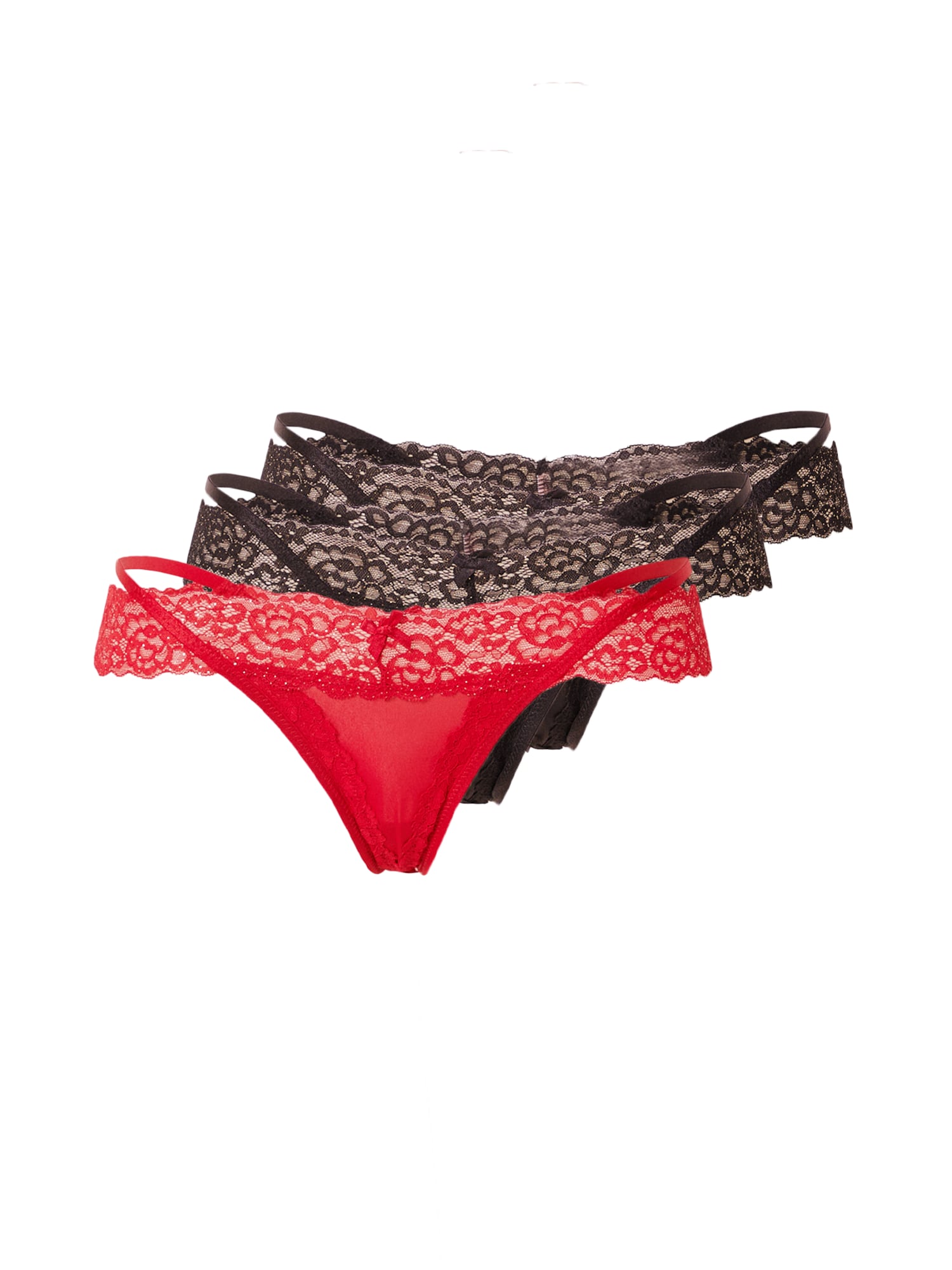 Hunkemöller Tangice 'Willow'  rdeča / črna