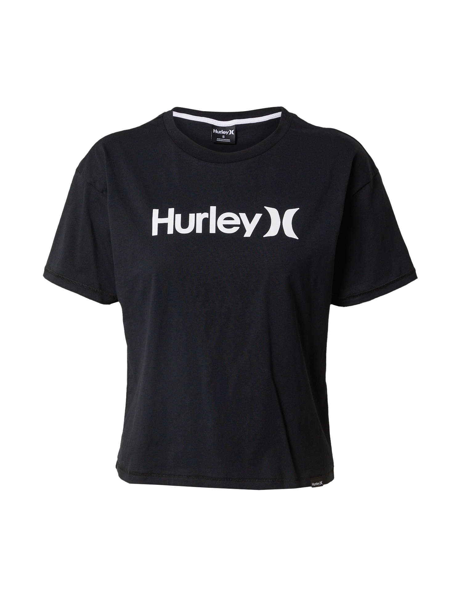 Hurley Funkcionalna majica  črna / bela