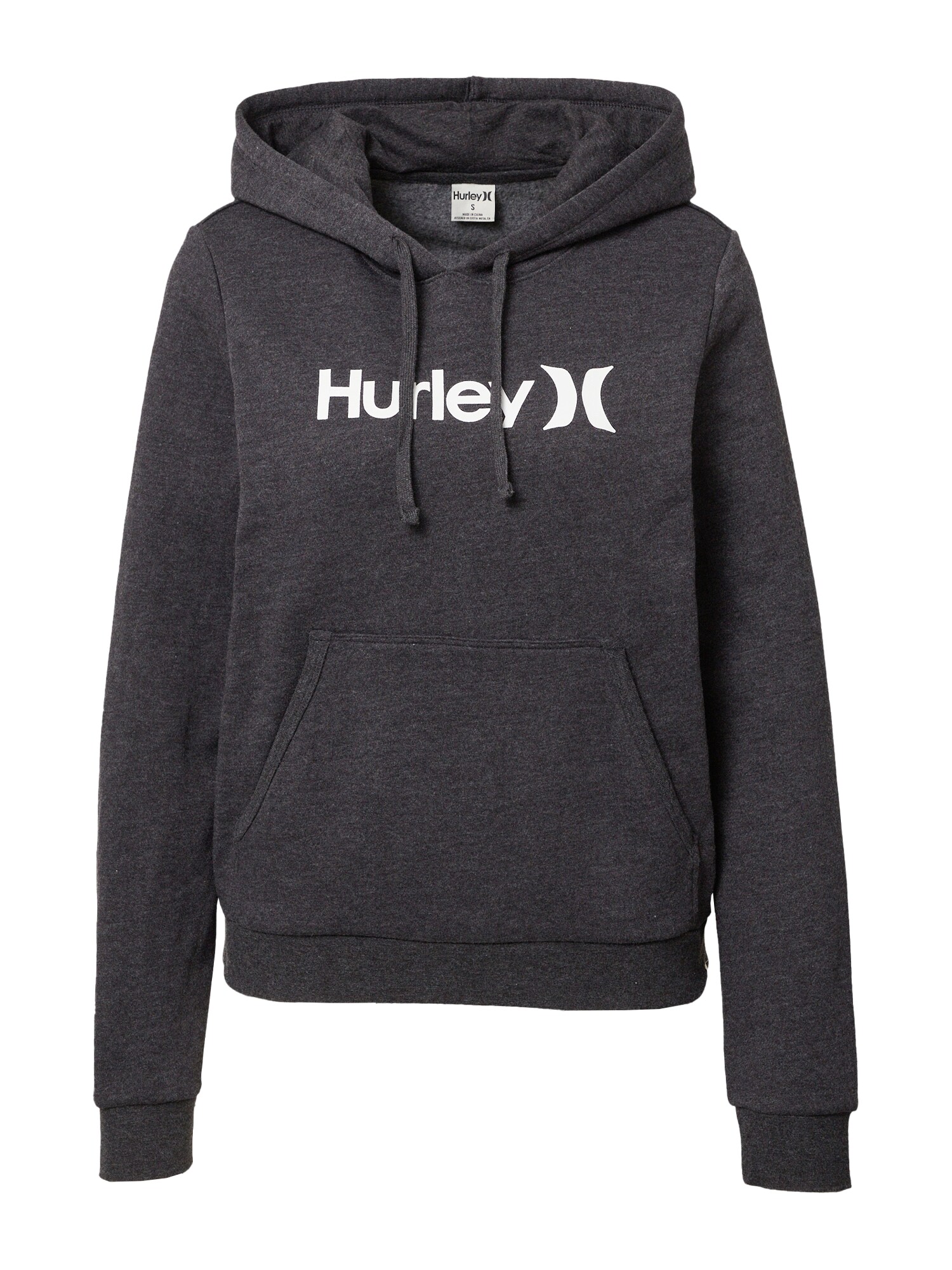 Hurley Športna majica  črna / bela