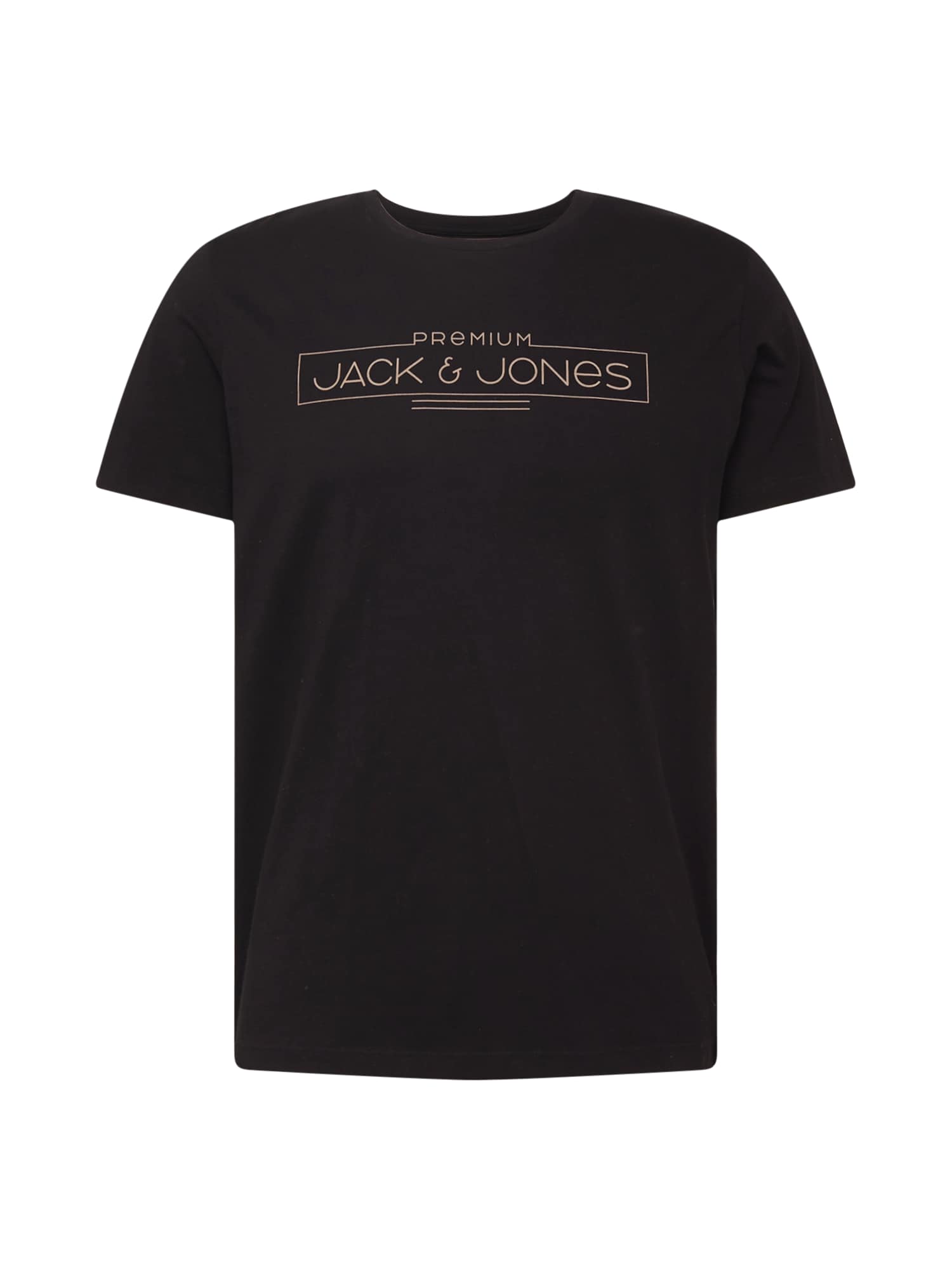 JACK & JONES Majica 'BOOSTER'  bež / črna