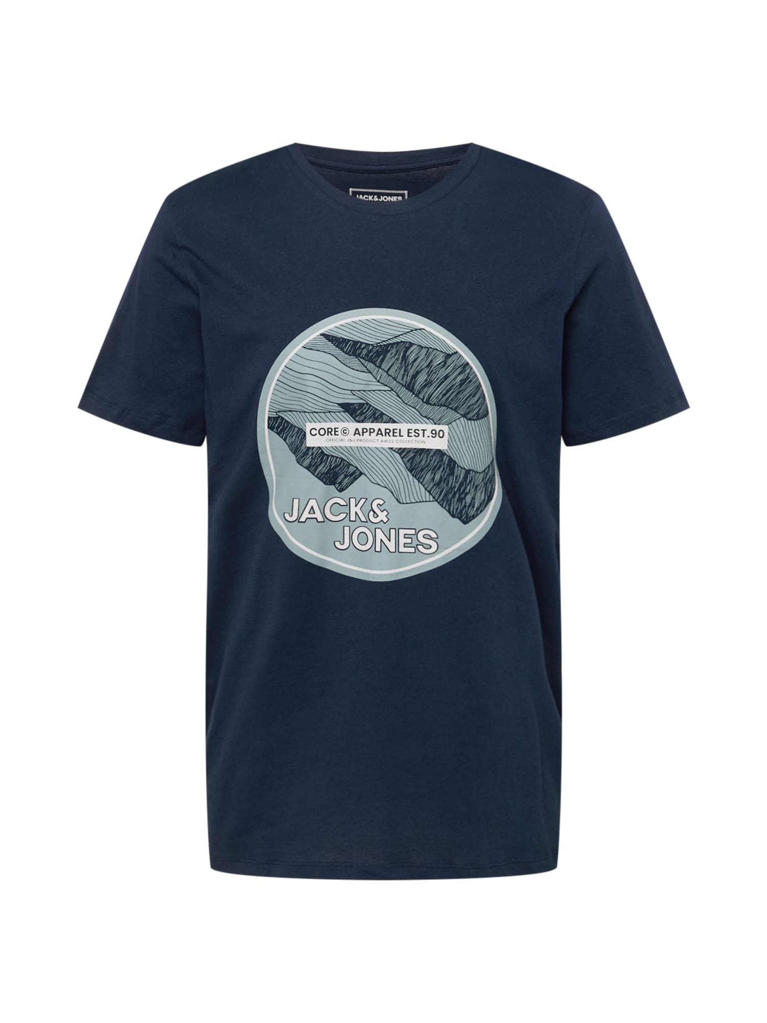 JACK & JONES Majica 'BOOSTER'  mornarska / mešane barve