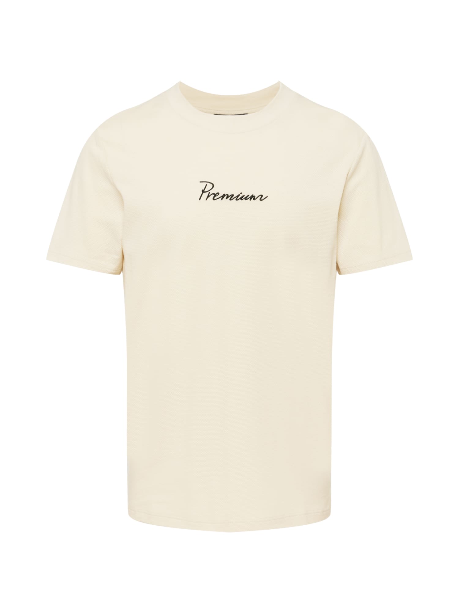 JACK & JONES Majica 'CAESAR'  kremna / črna
