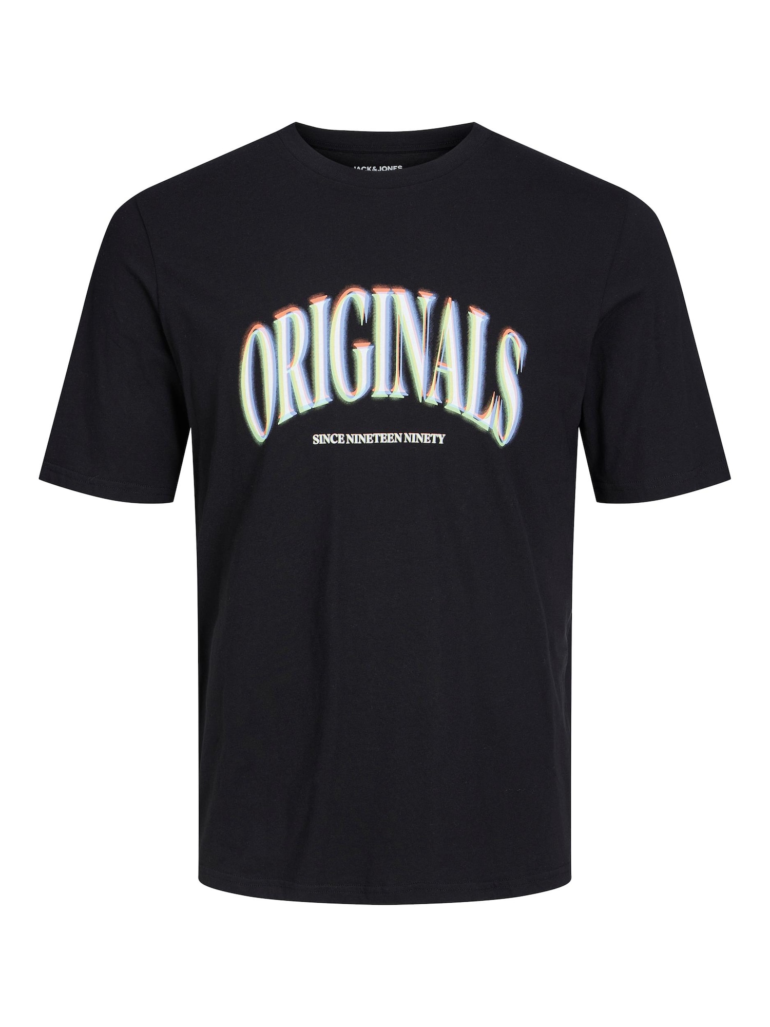 JACK & JONES Majica 'Euphori'  črna / bela