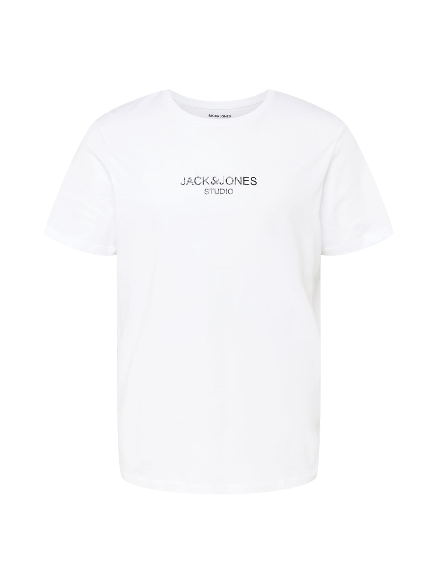 JACK & JONES Majica 'LOUI'  črna / bela