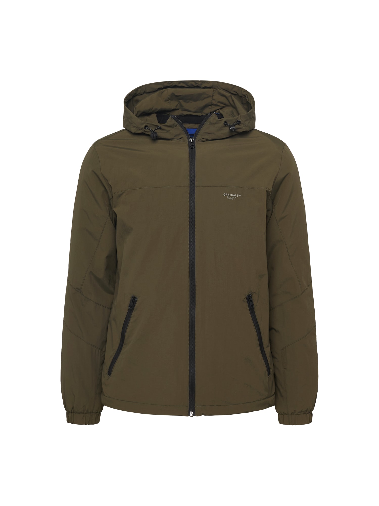 JACK & JONES Prehodna jakna 'BECKS'  jelka / črna