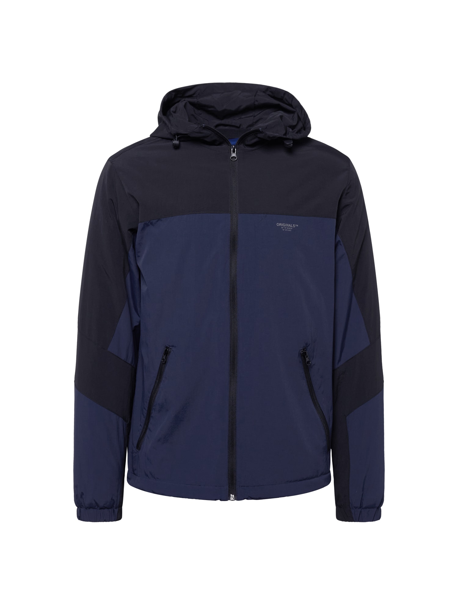 JACK & JONES Prehodna jakna 'BECKS'  mornarska / črna