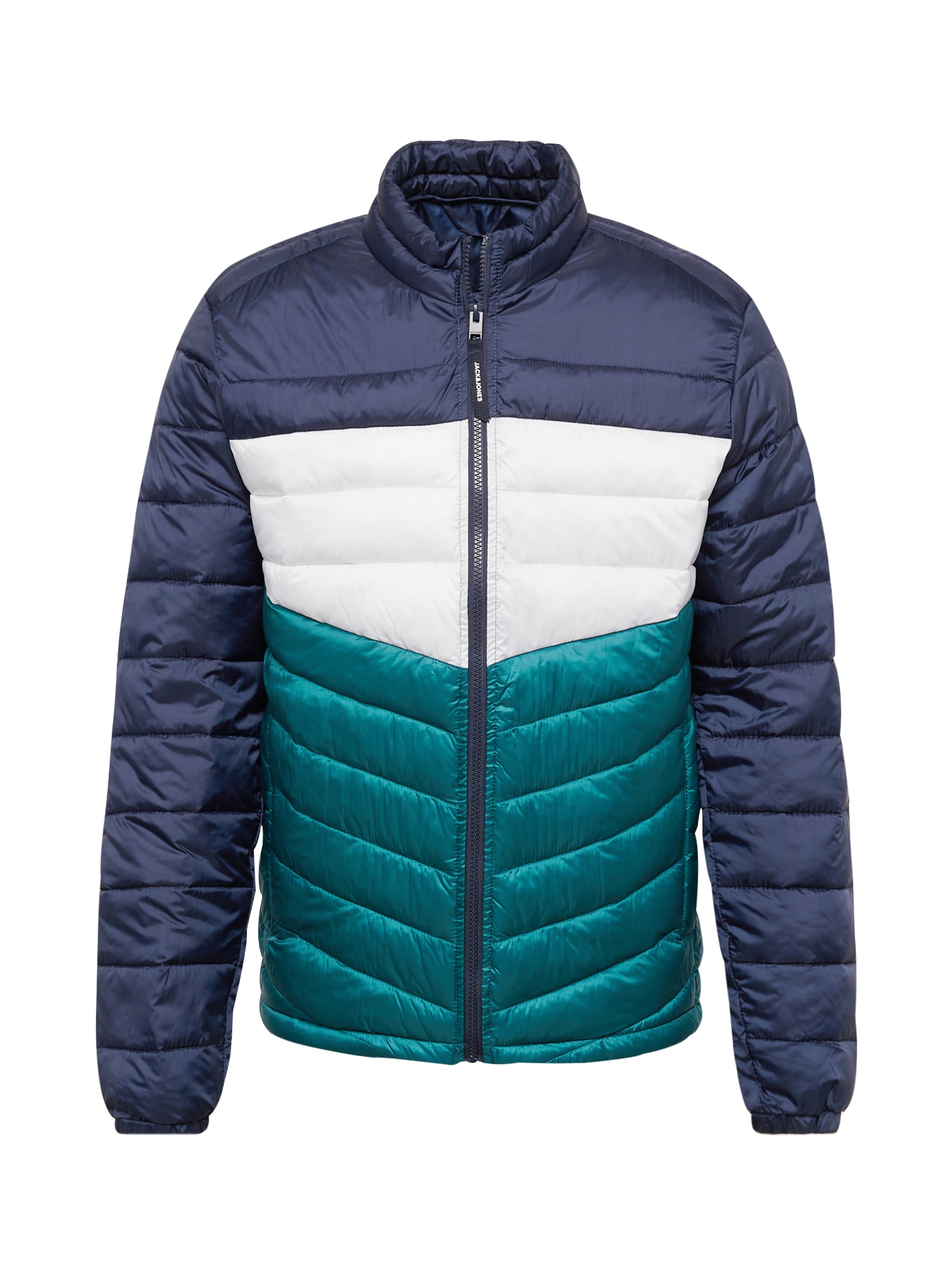JACK & JONES Prehodna jakna 'HERO'  mornarska / žad / bela