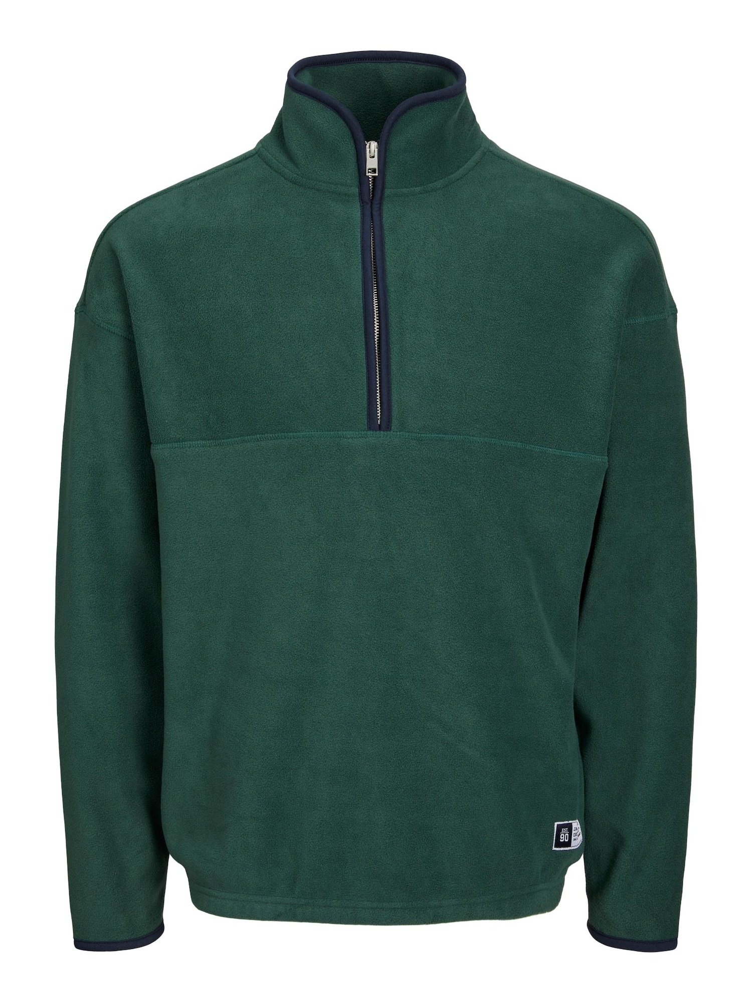 JACK & JONES Pulover 'Woodland'  mornarska / temno zelena