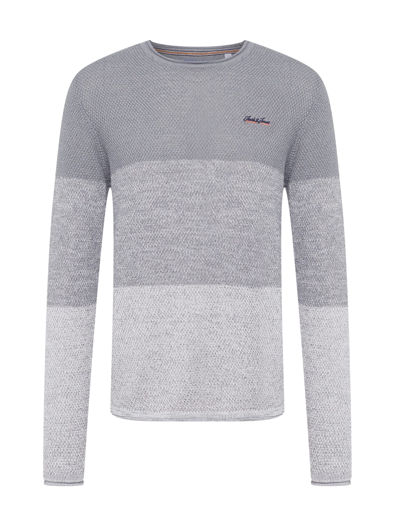 JACK & JONES Pulover  temno siva / pegasto siva