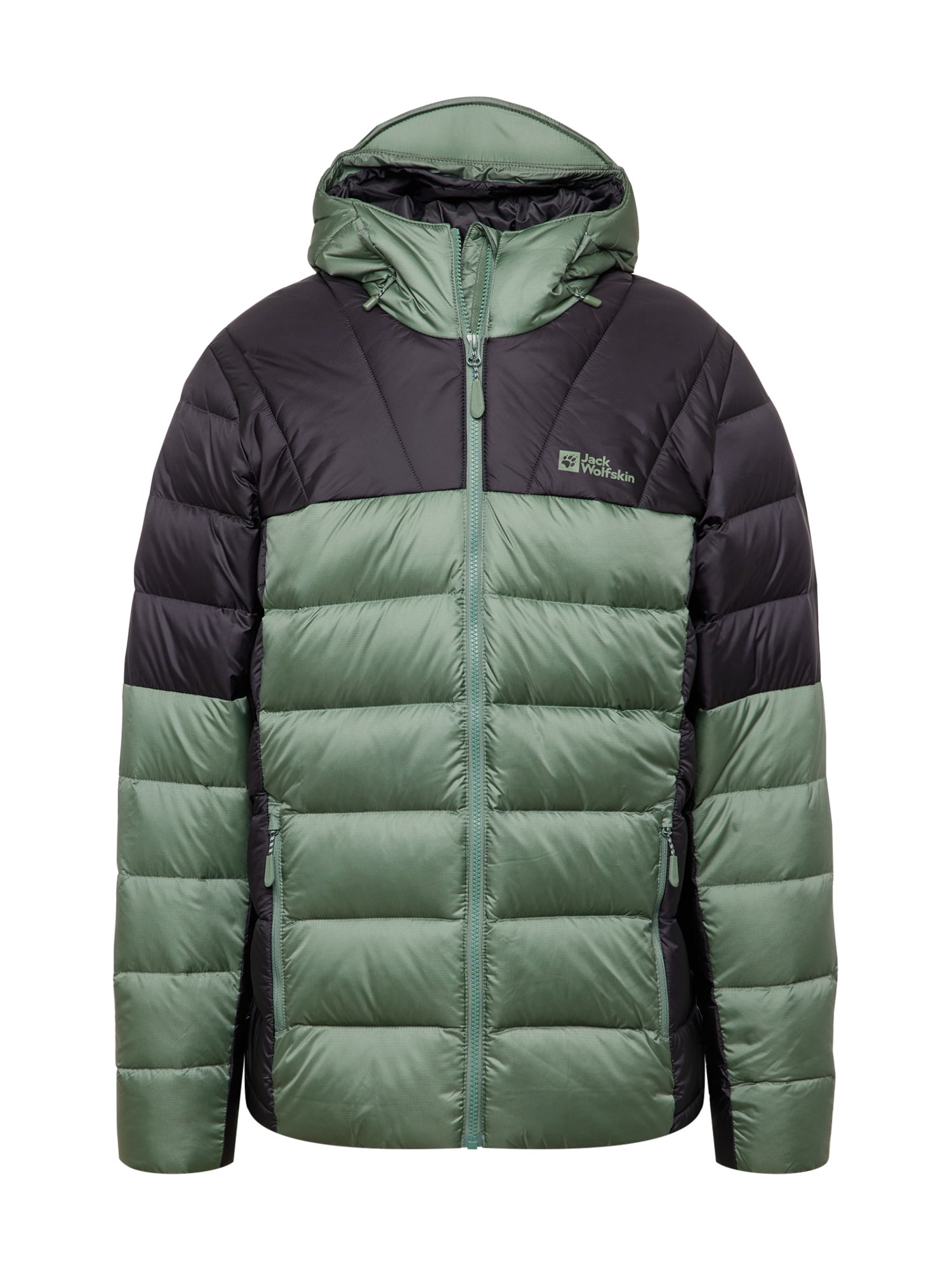 JACK WOLFSKIN Zunanja jakna 'NEBELHORN'  temno zelena / črna