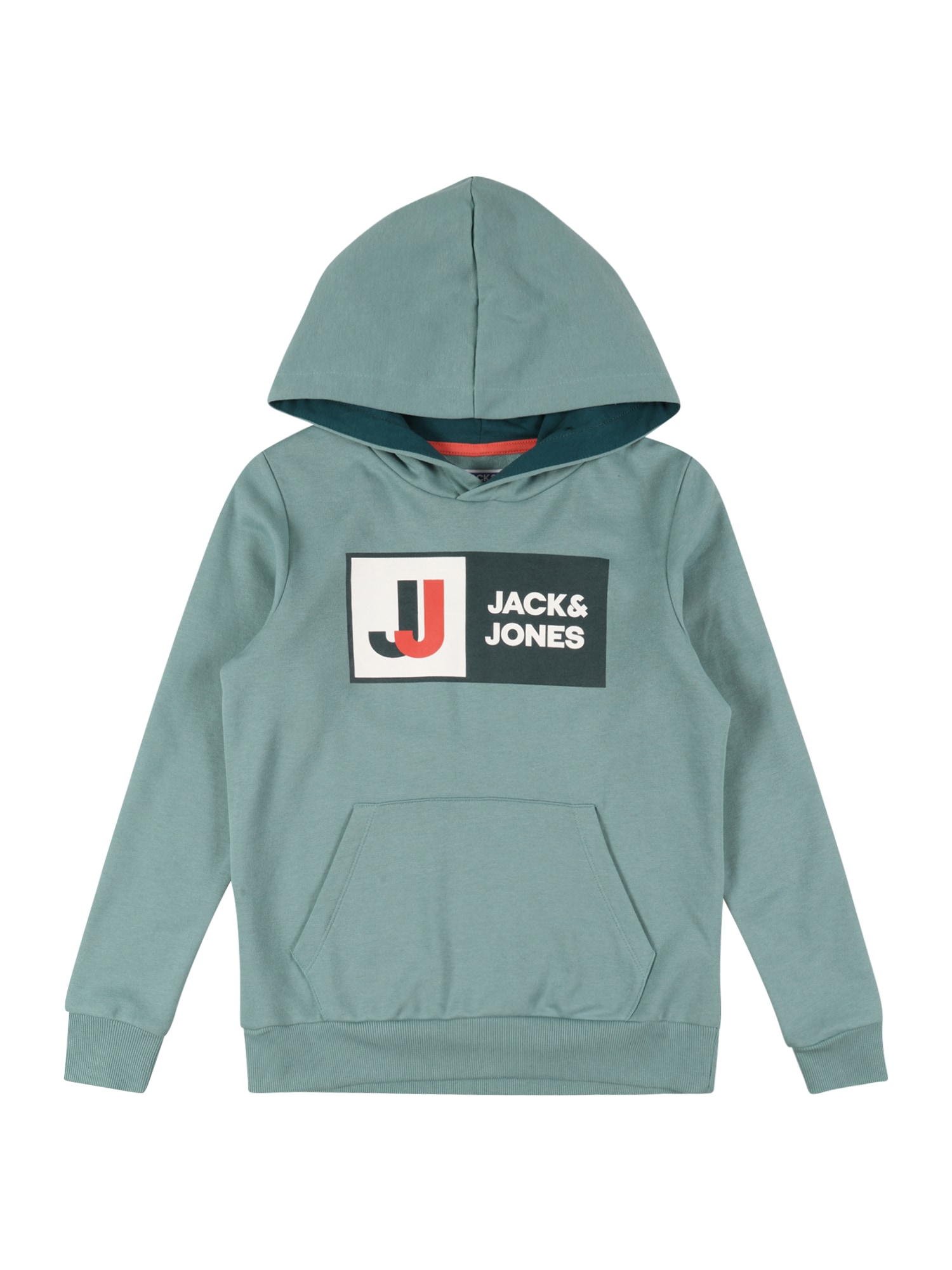 Jack & Jones Junior Majica 'LOGAN'  zelena / meta / rdeča / bela