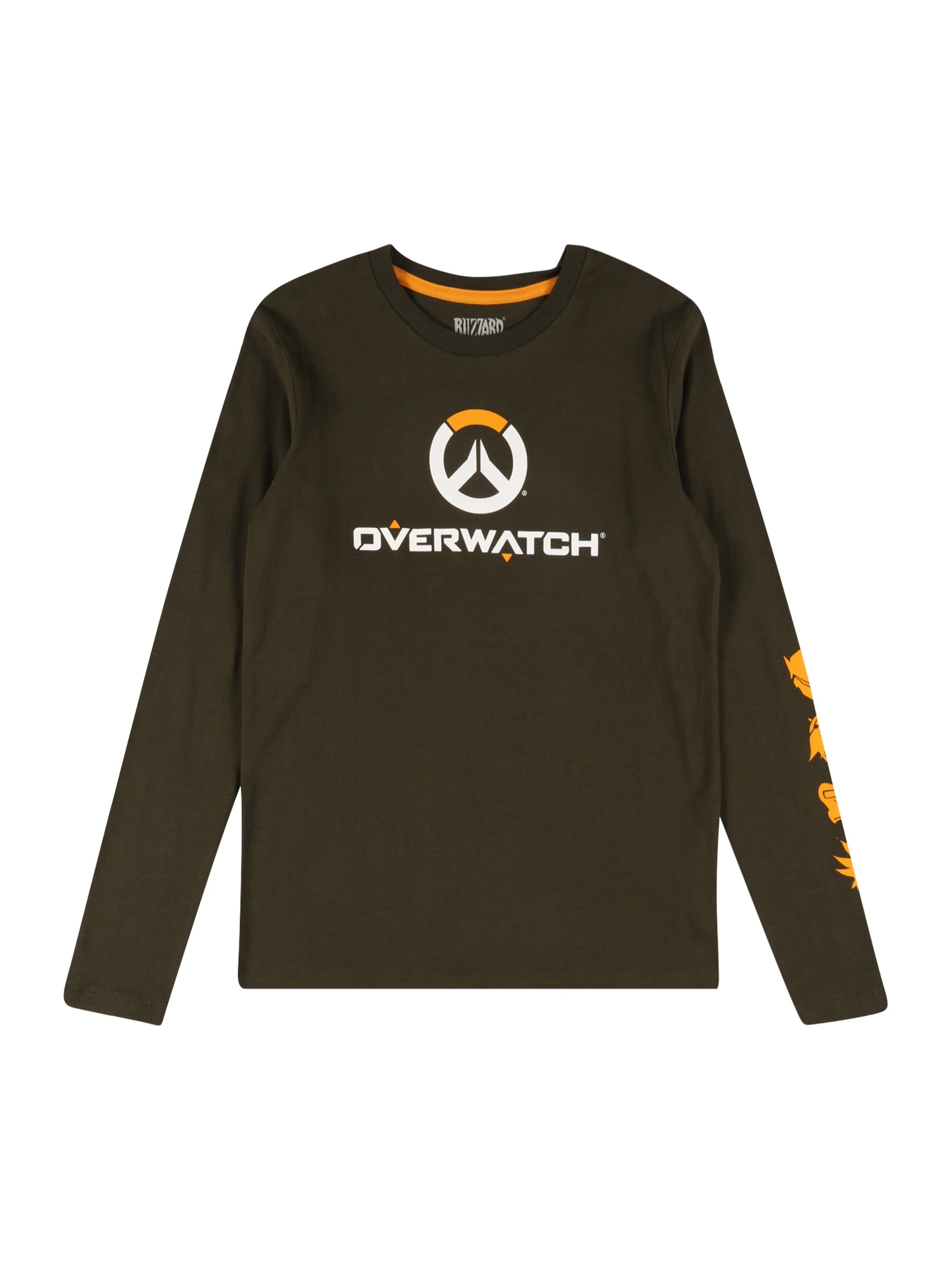 Jack & Jones Junior Majica 'OVERWATCH'  jelka / oranžna / bela