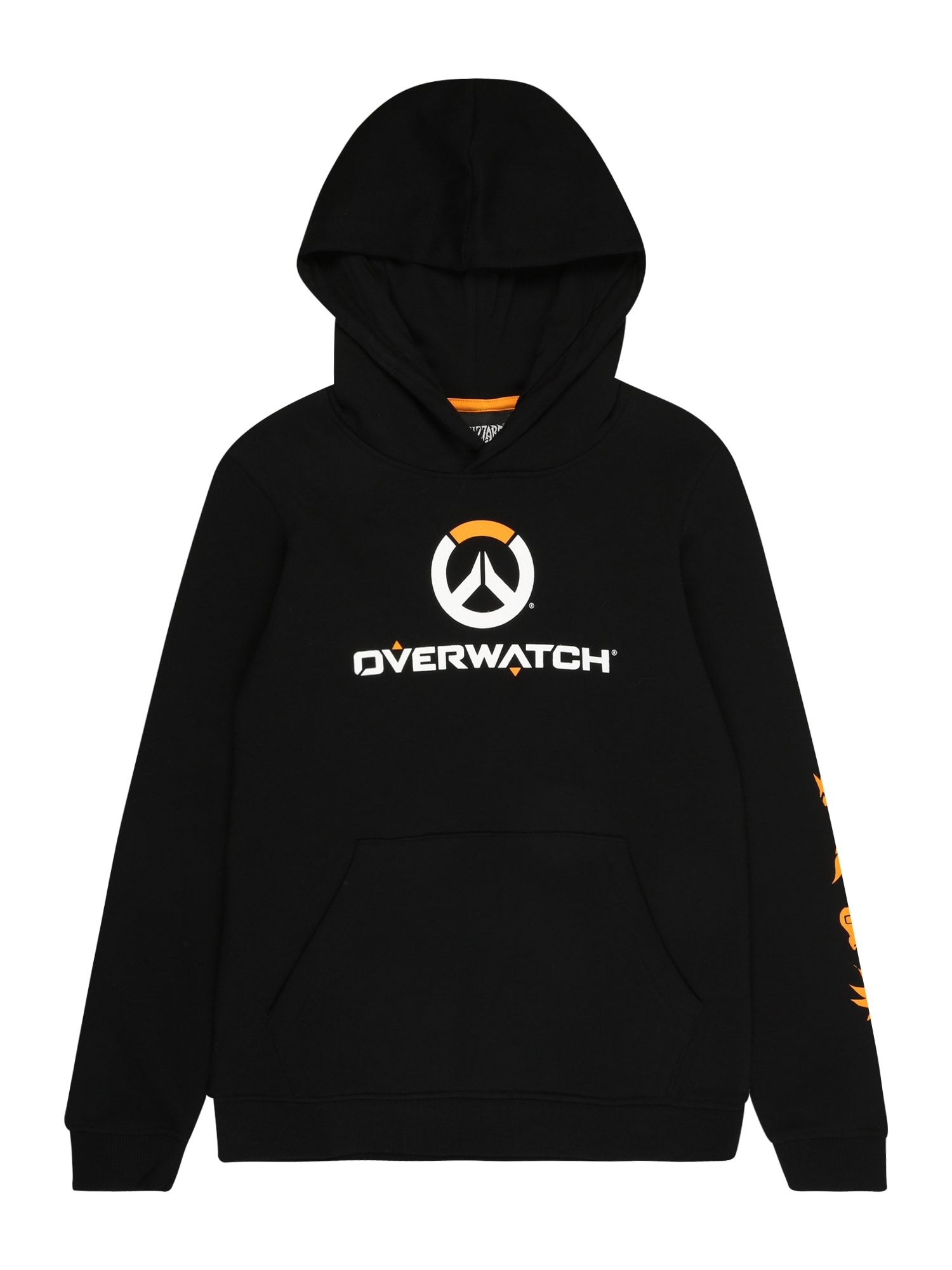 Jack & Jones Junior Majica 'OVERWATCH'  oranžna / črna / bela