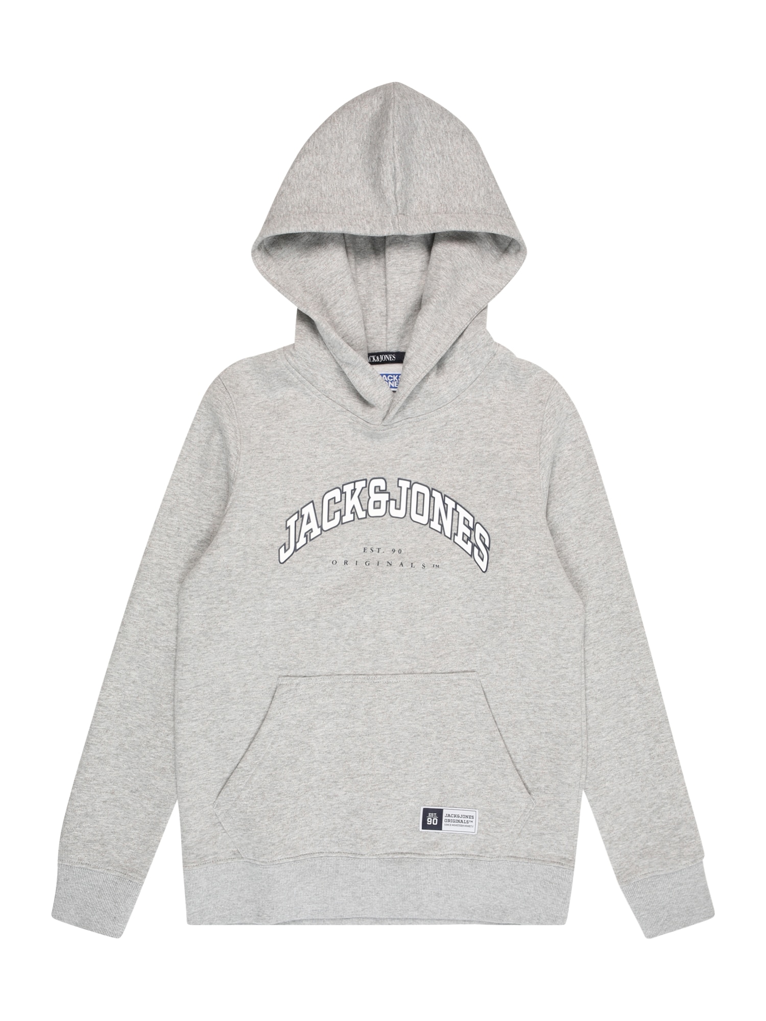 Jack & Jones Junior Majica 'WOODLAND'  antracit / pegasto siva / bela
