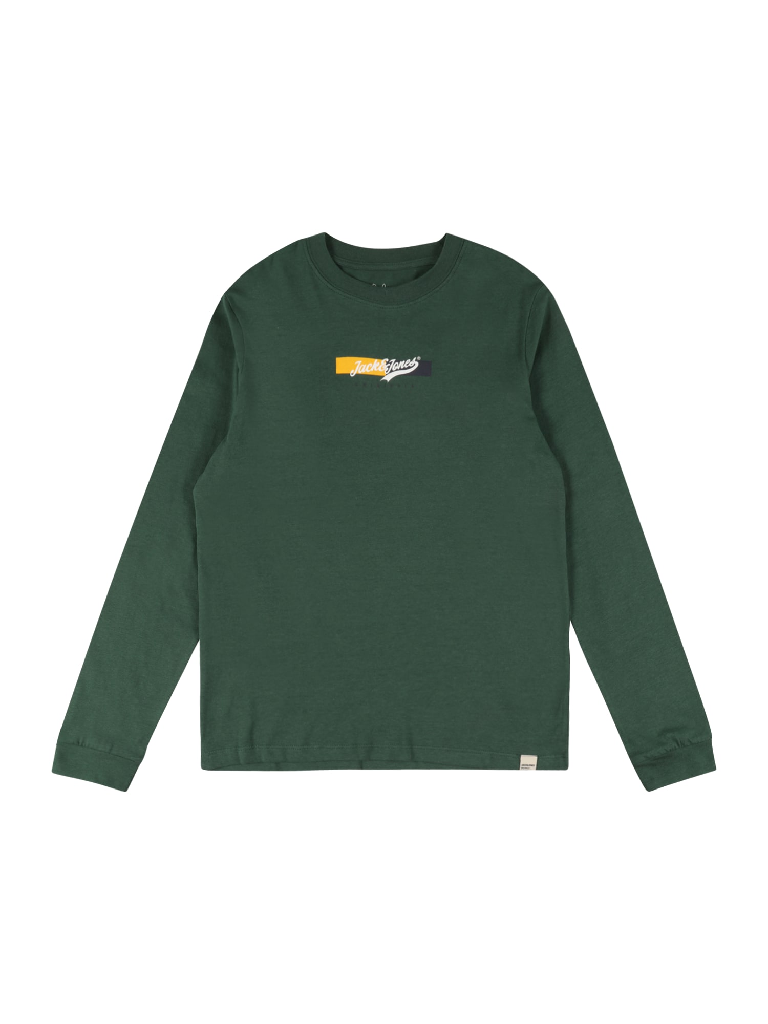 Jack & Jones Junior Majica  marine / temno zelena / svetlo oranžna / bela
