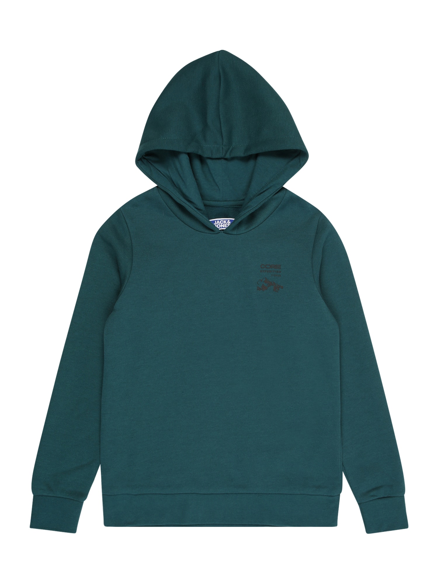 Jack & Jones Junior Majica  temno zelena / črna / bela