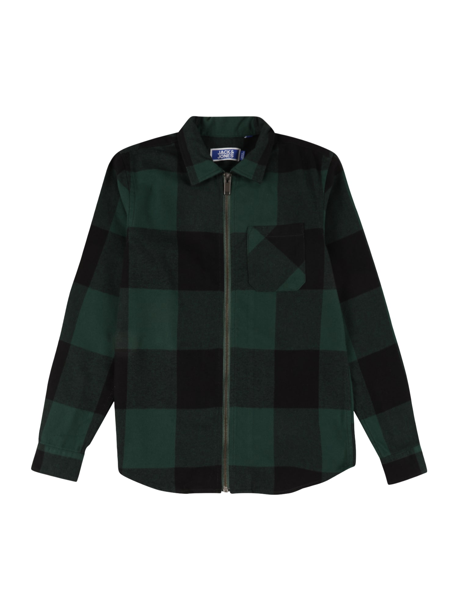 Jack & Jones Junior Srajca 'DEREK'  temno zelena / črna