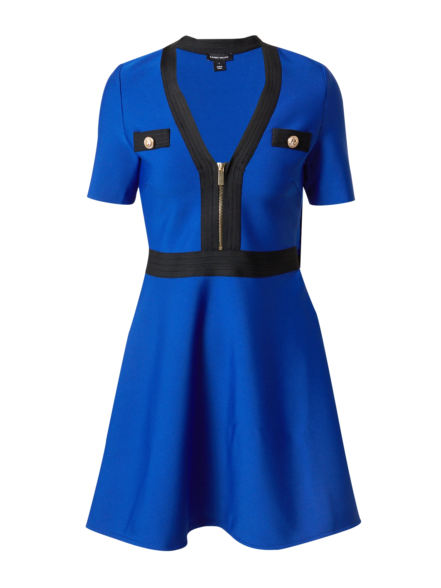 Karen Millen Obleka  kobalt modra / črna