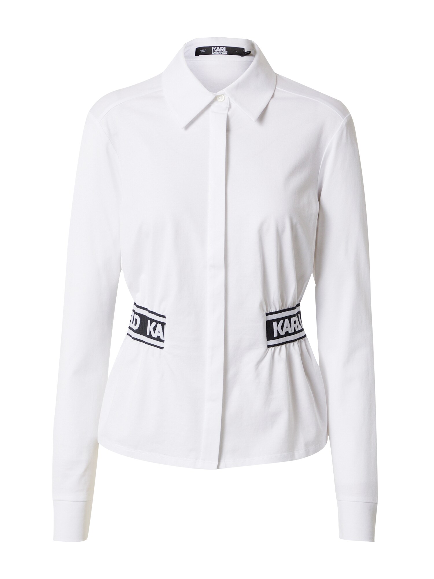 Karl Lagerfeld Bluza  črna / bela