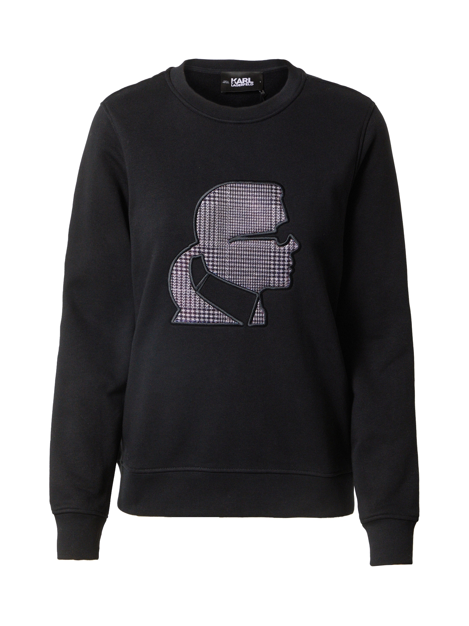 Karl Lagerfeld Majica 'Kameo'  siva / črna