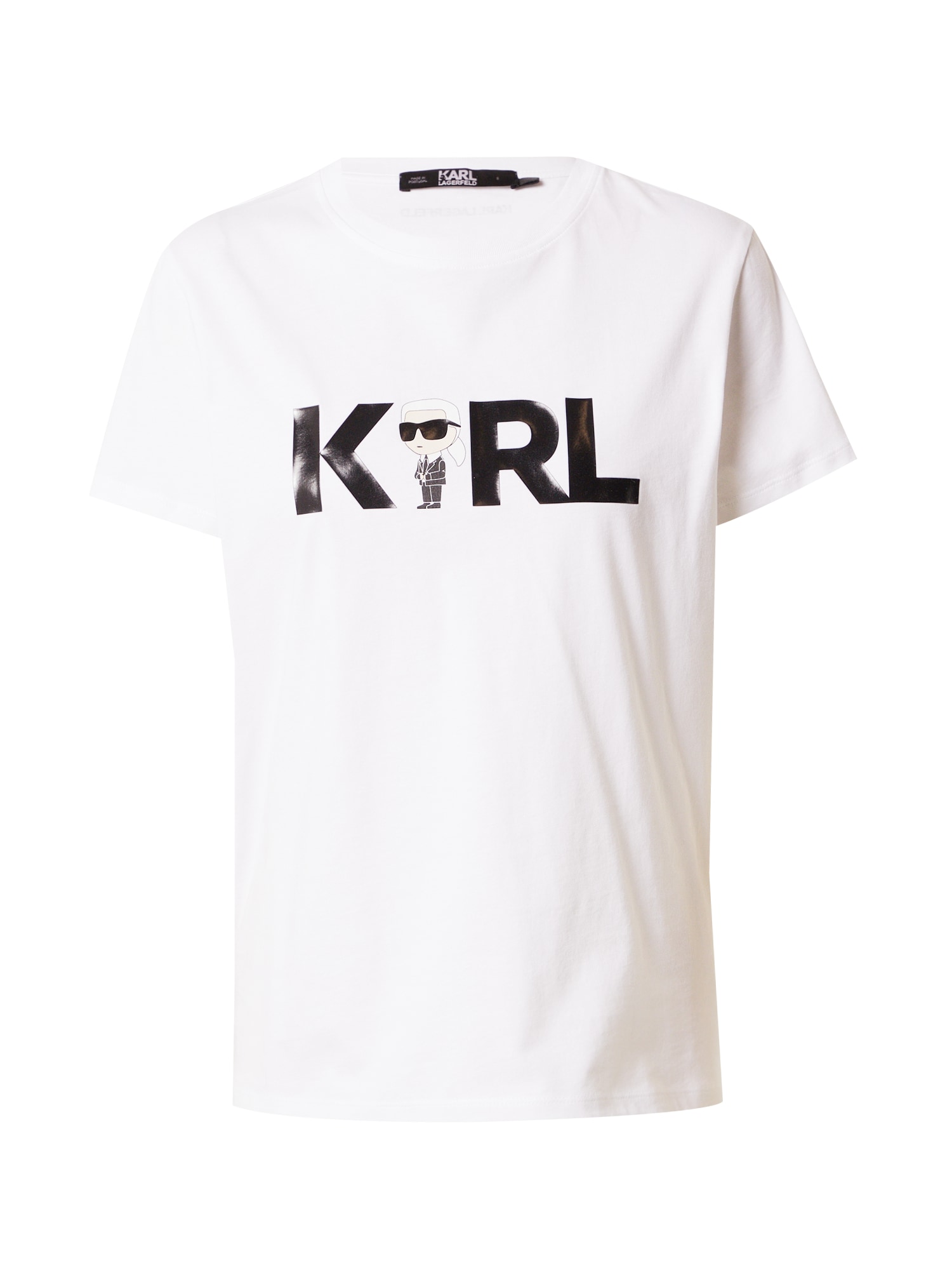 Karl Lagerfeld Majica  črna / bela