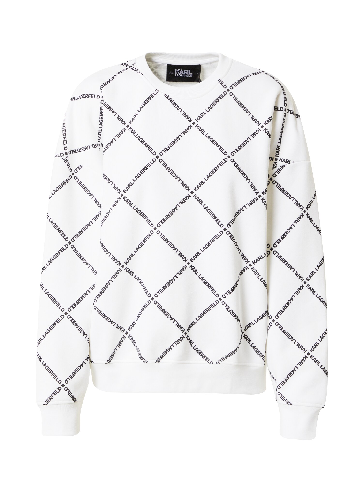 Karl Lagerfeld Majica  črna / bela