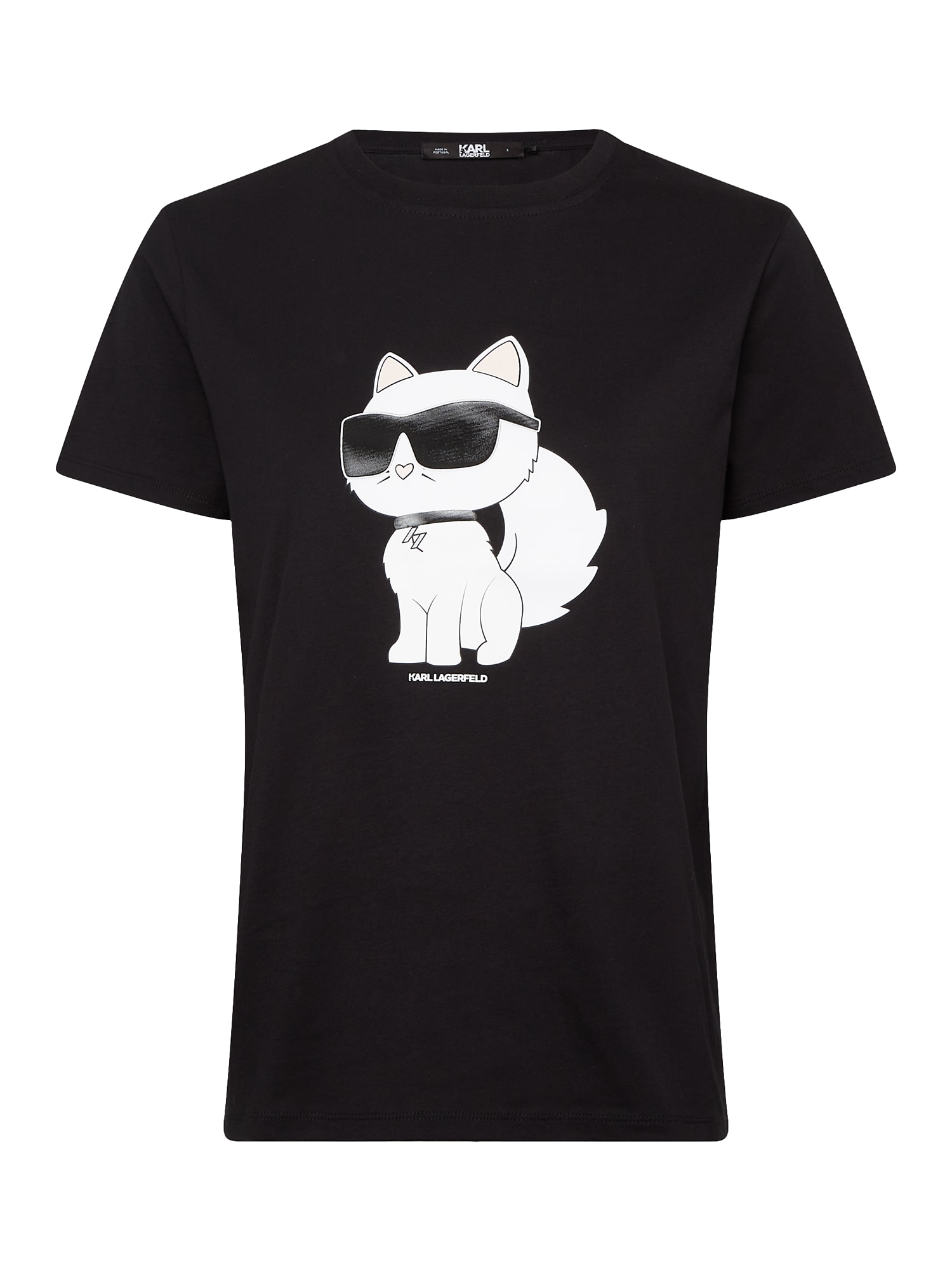 Karl Lagerfeld Majica  črna / bela