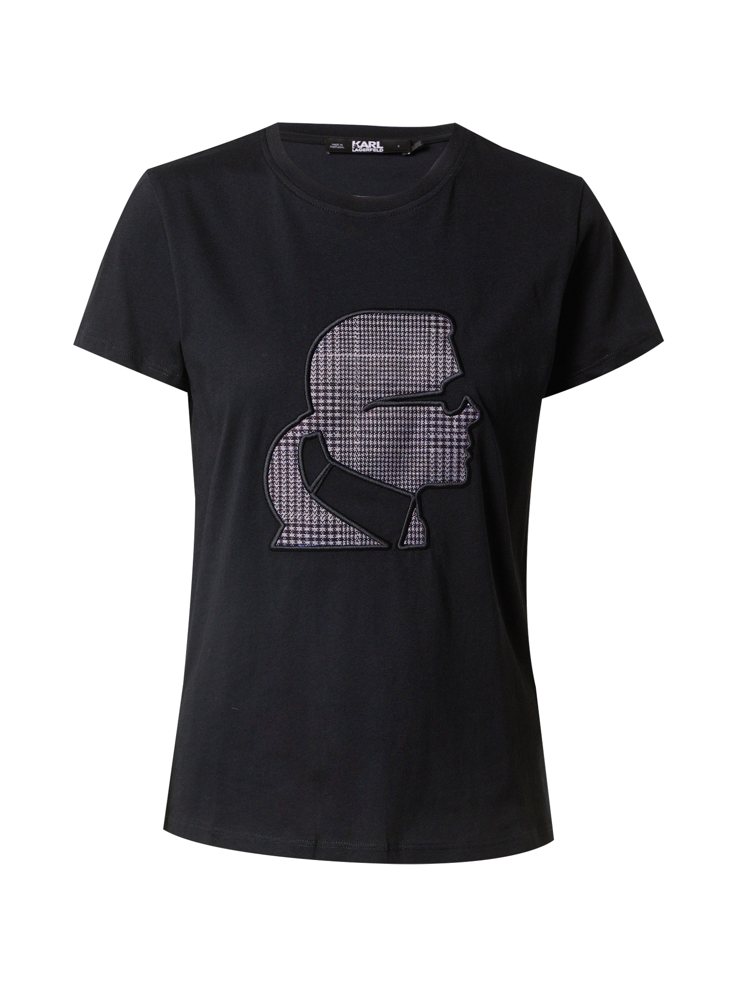 Karl Lagerfeld Majica  siva / črna
