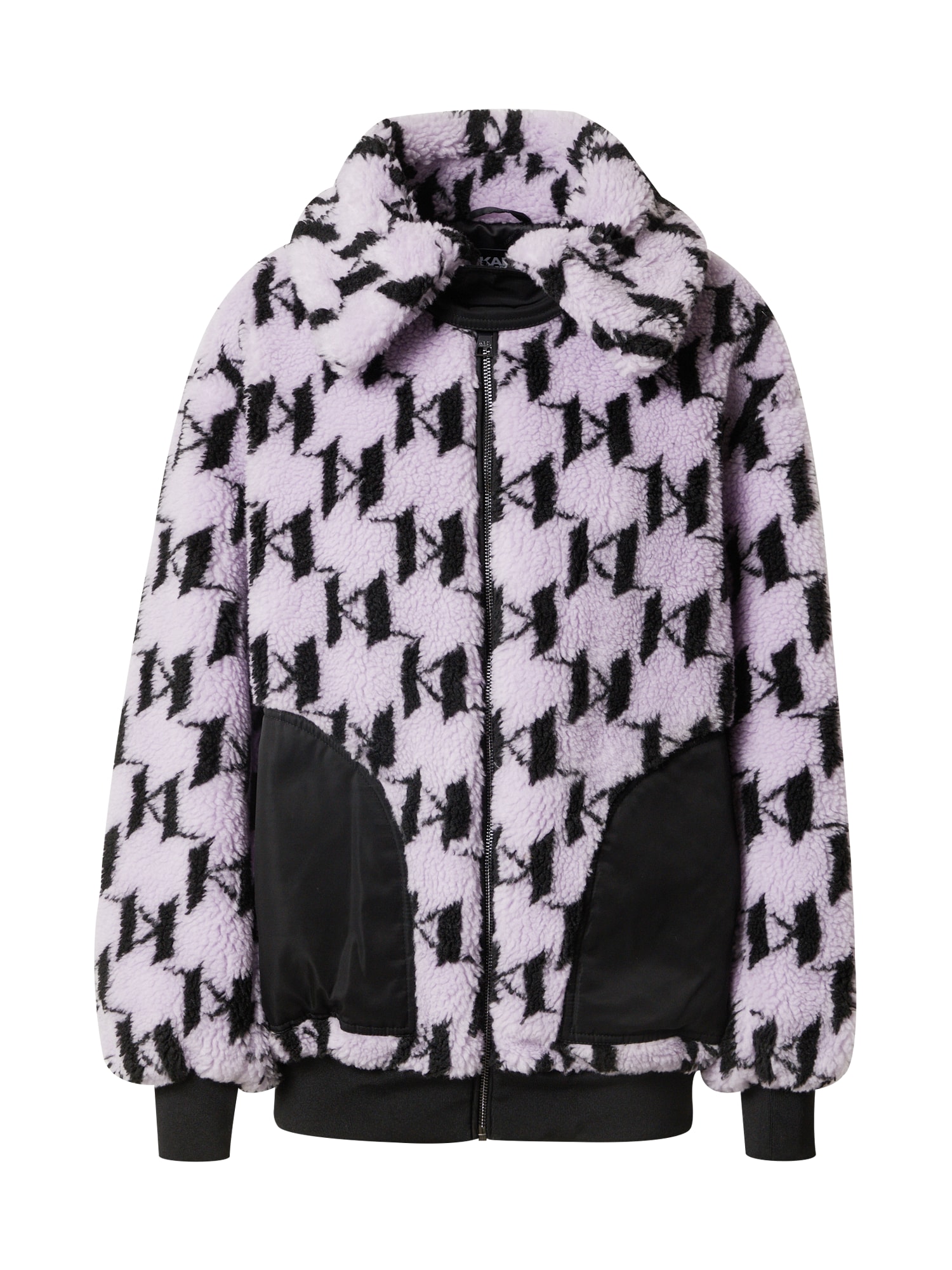 Karl Lagerfeld Prehodna jakna  pastelno lila / črna