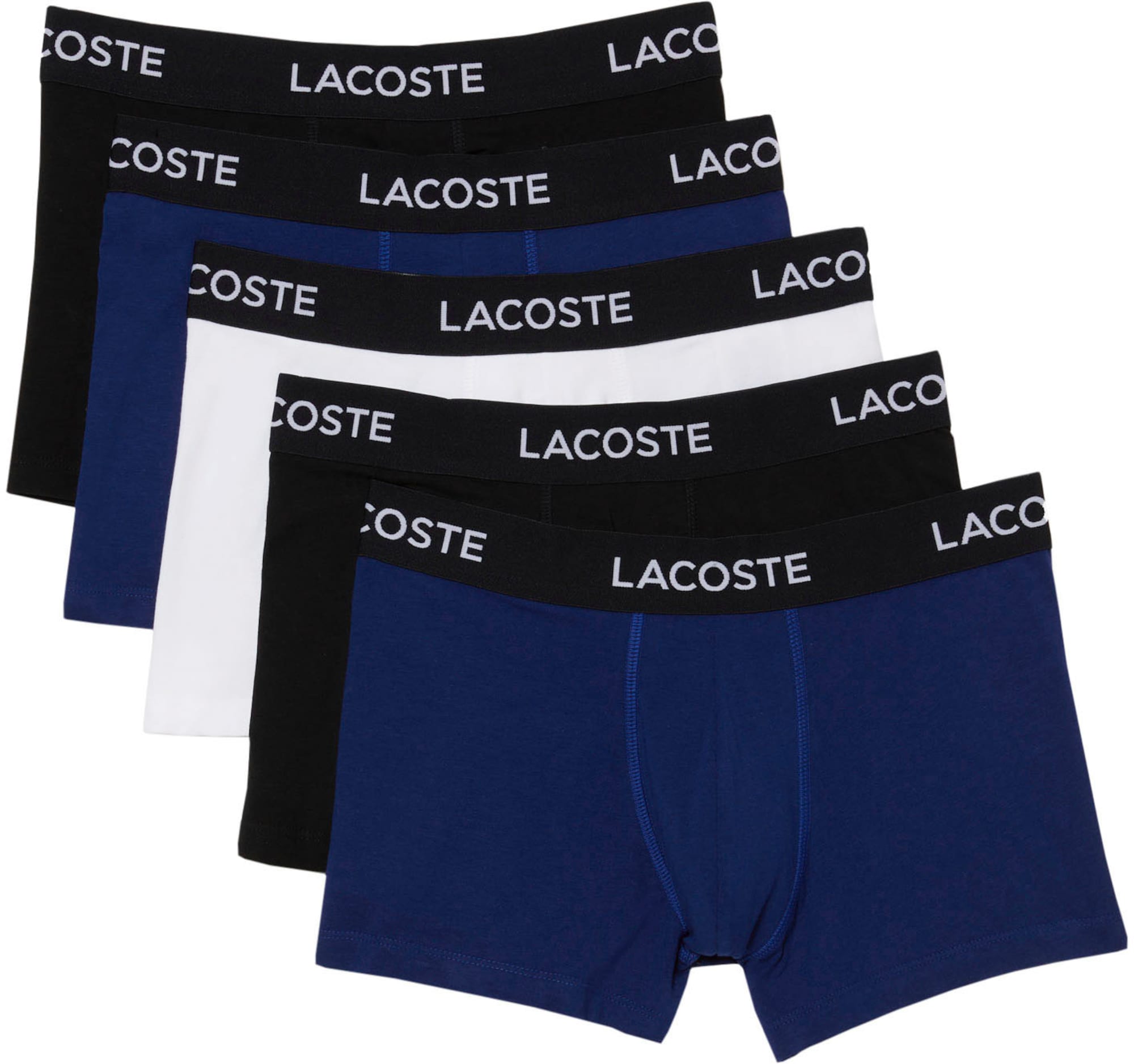 LACOSTE Boksarice  modra / črna / bela