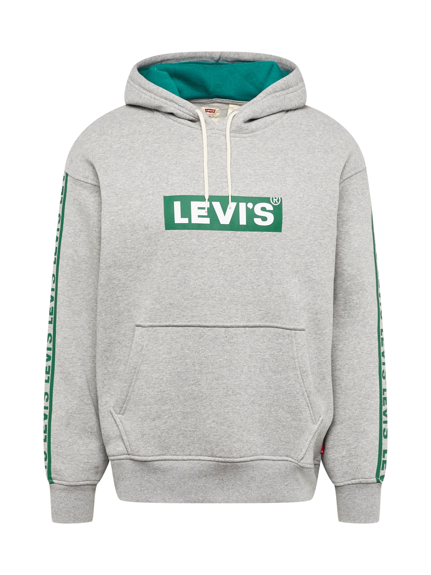 LEVI'S Majica  siva / zelena / bela