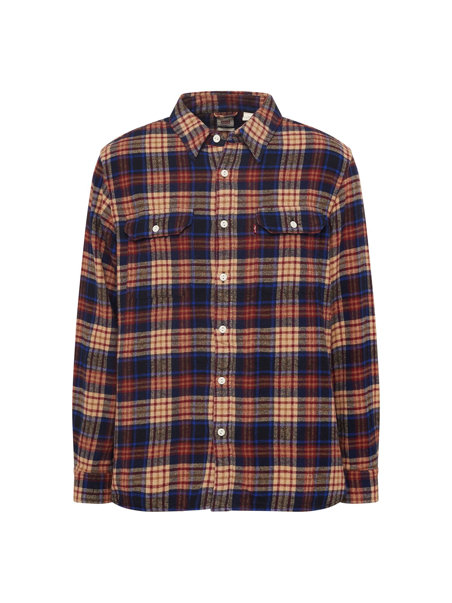 LEVI'S Srajca 'JACKSON WORKER'  modra / mornarska / rjava / kostanj rjava